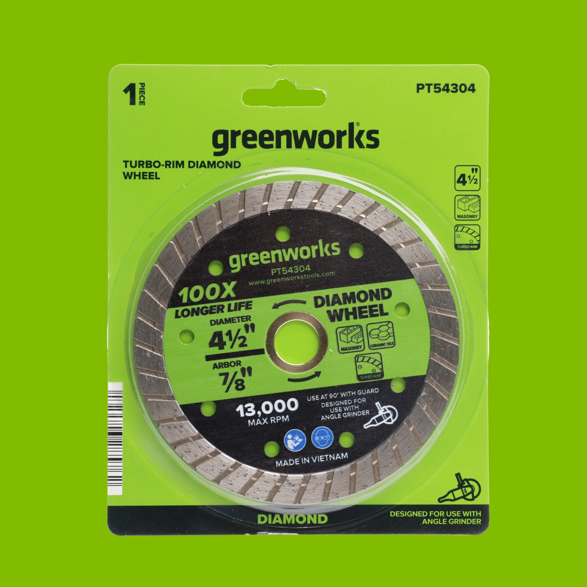 1-PC 4-1/2" Masonry Cutting Turbo Diamond Wheel - Image 6