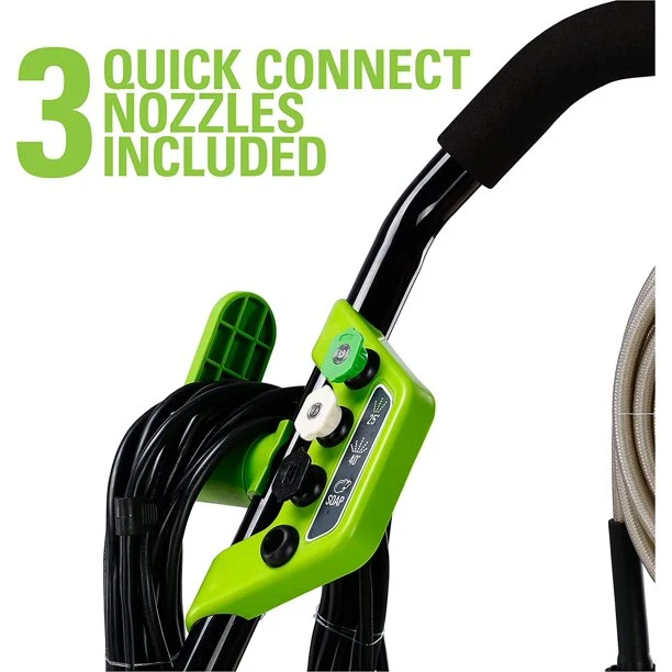 2000 PSI 1.1 GPM Cold Water Electric Pressure Washer (Black Frame) - Image 10