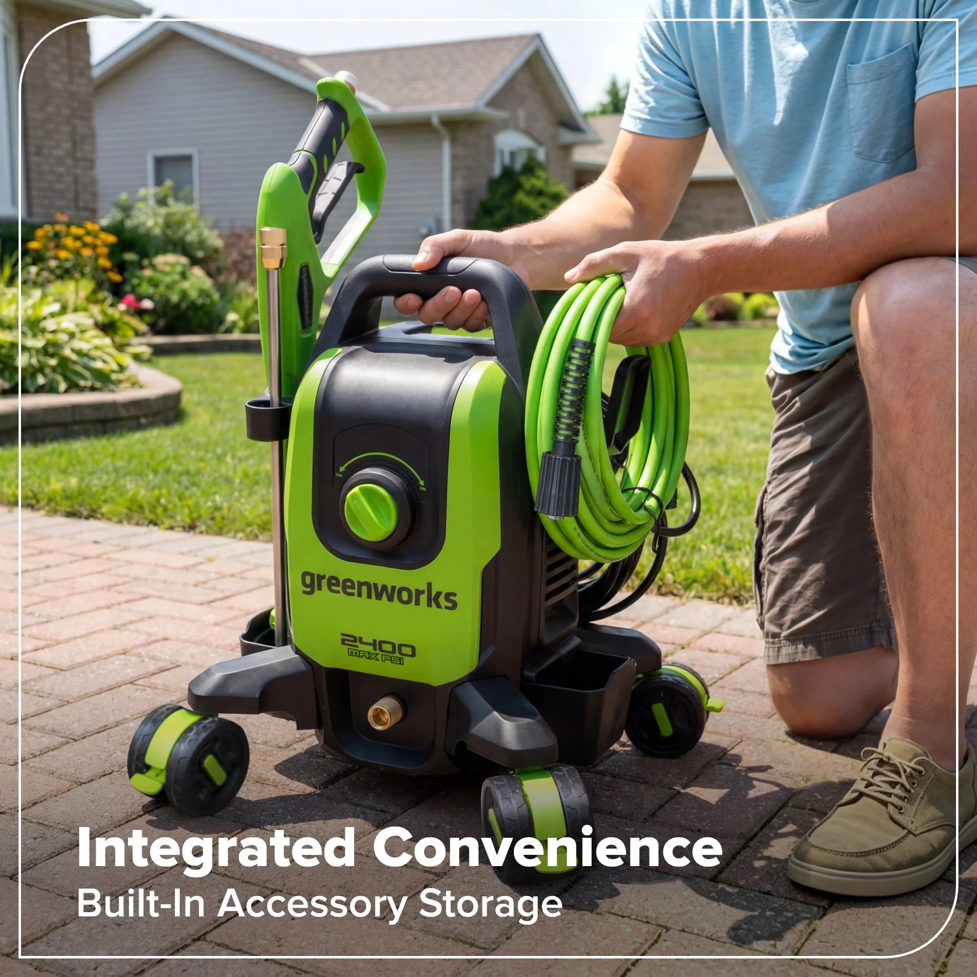2400-PSI Brushless 1.2 GPM Four-Weel Electric Pressure Washer - Image 11