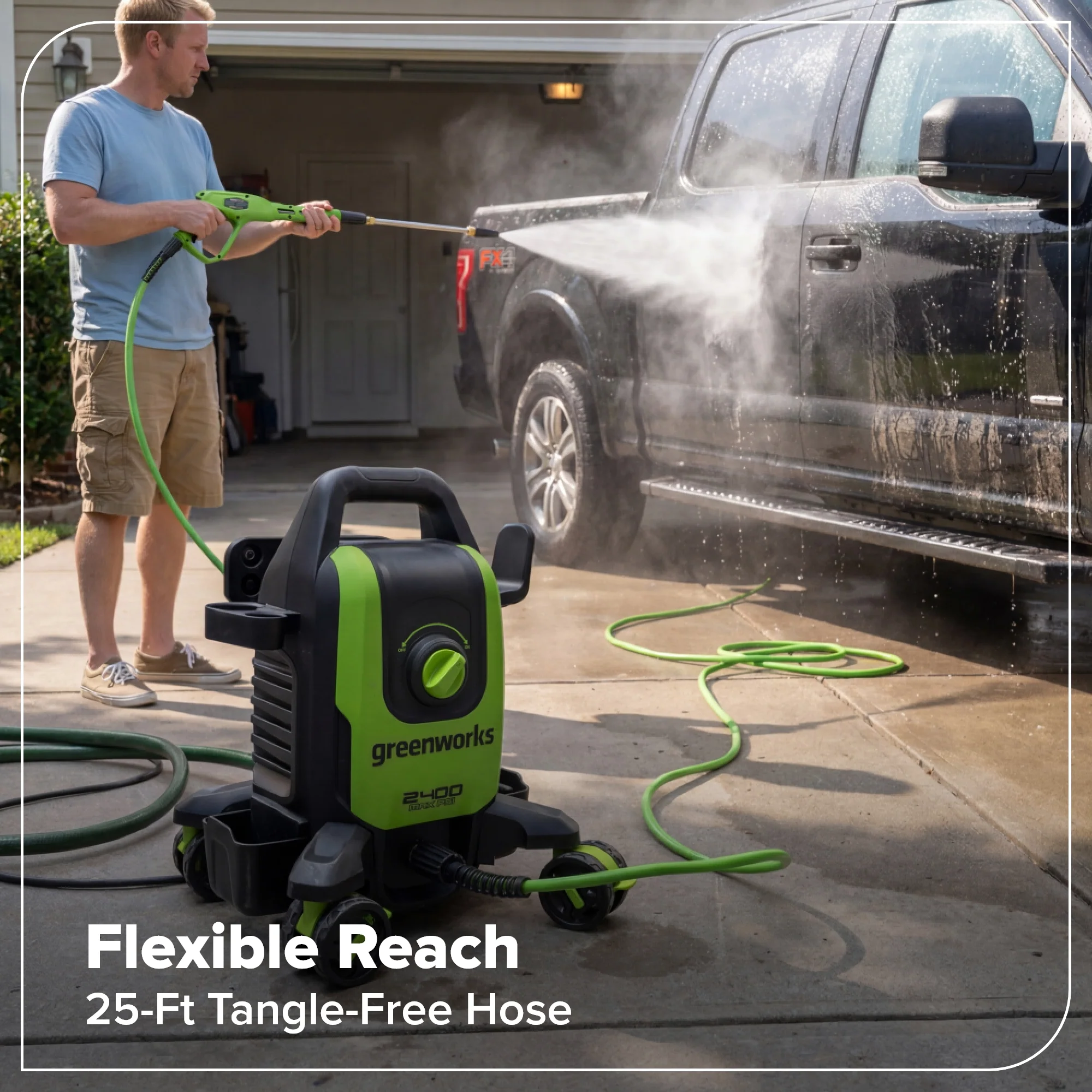 2400-PSI Brushless 1.2 GPM Four-Weel Electric Pressure Washer - Image 13