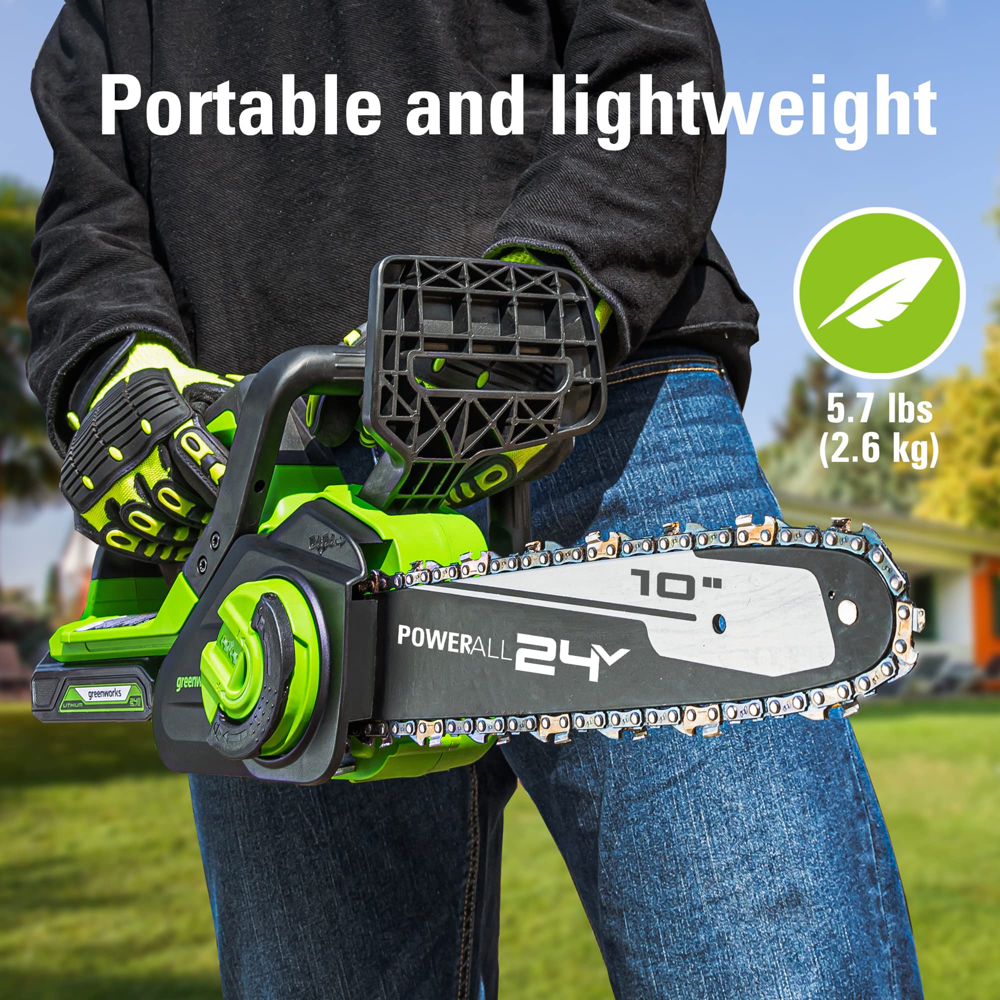 24V 10" Cordless Battery Chainsaw (Tool Only) - Image 7