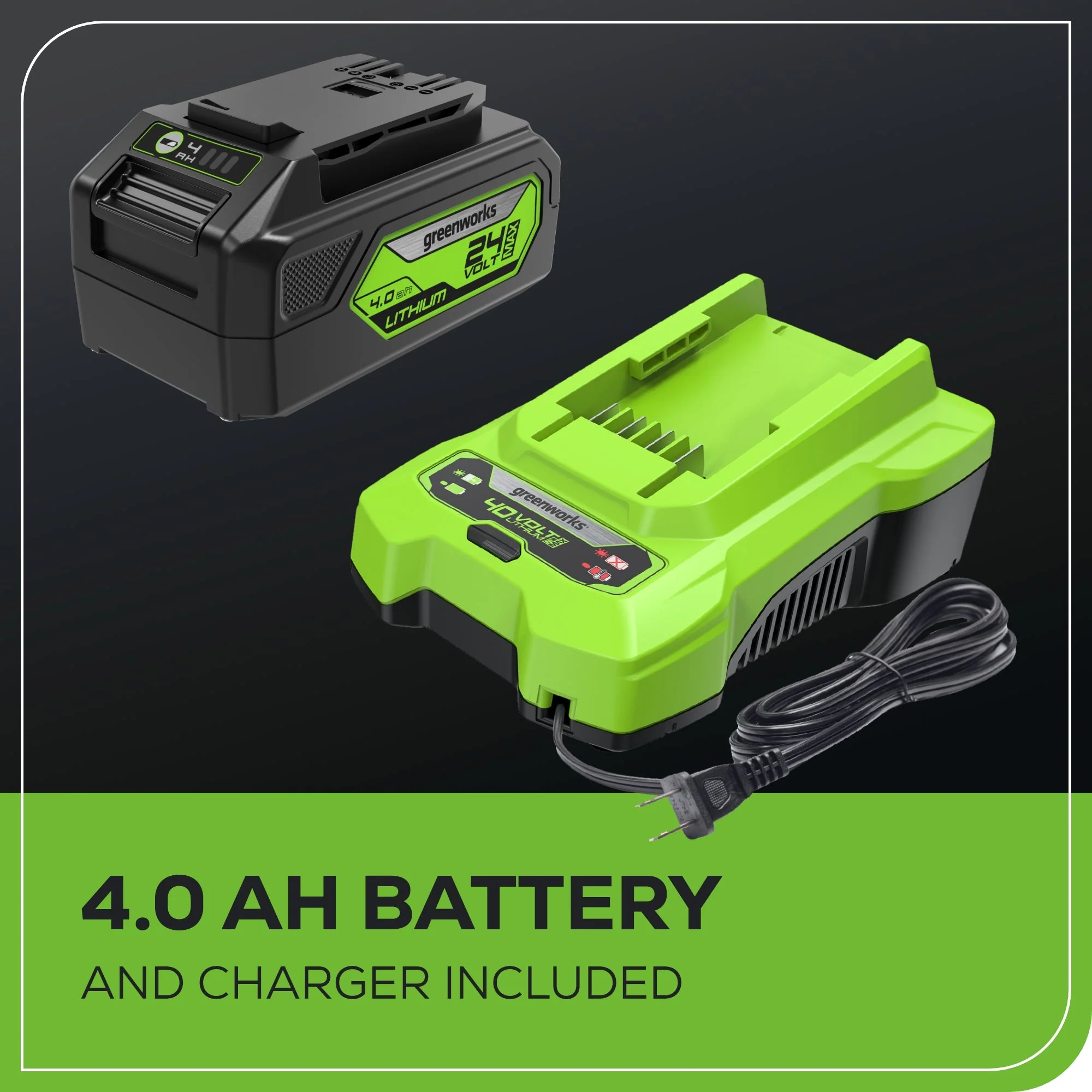 24V 13" Cordless Battery Brushless Push Lawn Mower: 4.0 Ah Battery and Charger, LM1322 - Image 11
