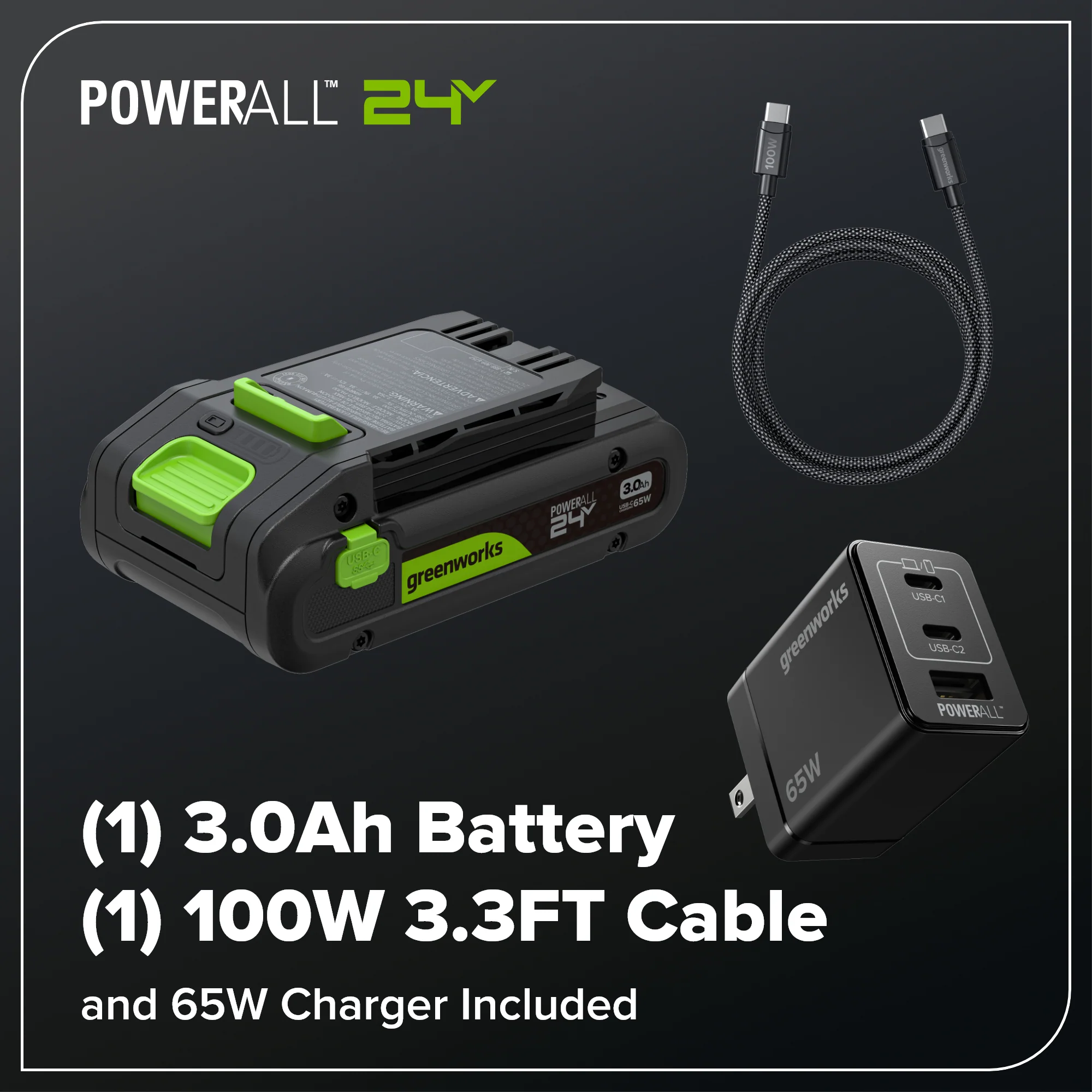 24V Brushless 8" Telescoping Pole Saw & 20" Pole Hedge Combo Kit: (1) 3.0 Ah Type-C Battery & 65W Charger with 3.3-Ft. Cable - Image 15