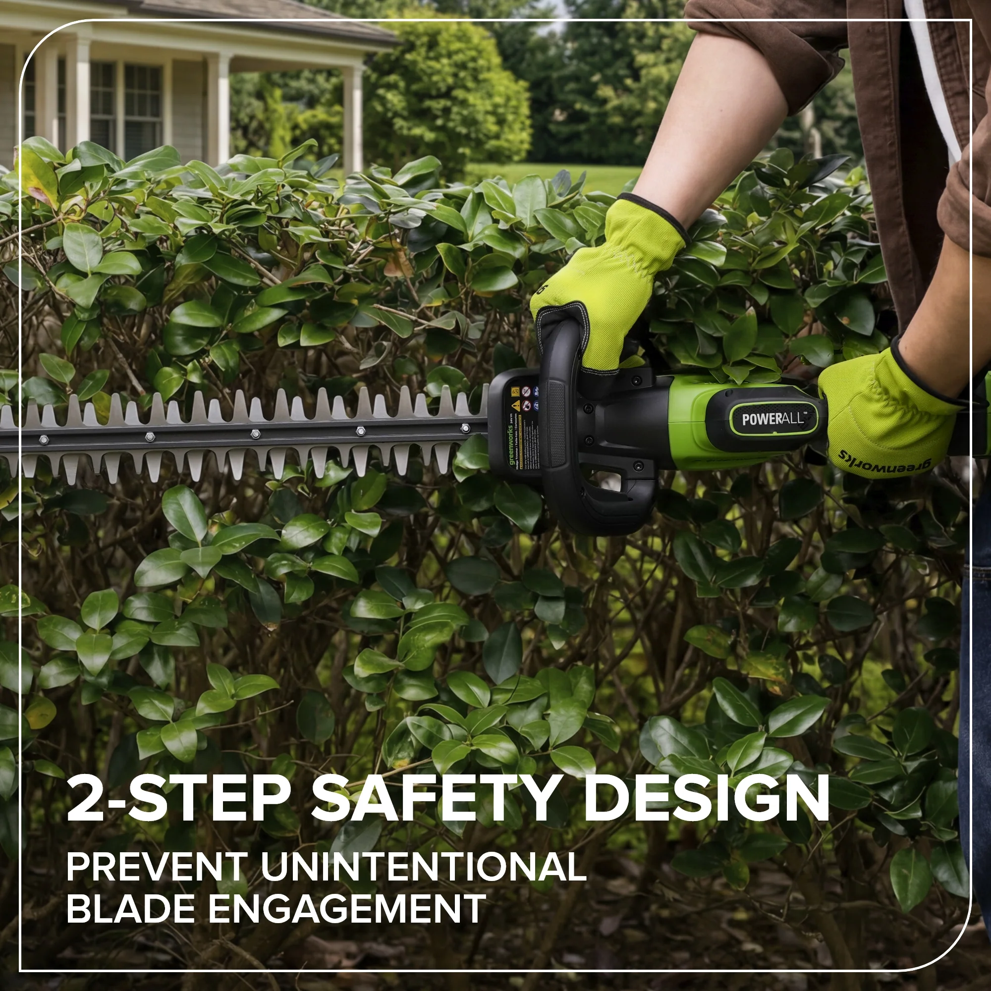 24V 22" Brushless (1.1" Cutting Capacity) Hedge Trimmer: 2.0Ah Battery and 30W Charger - Image 7
