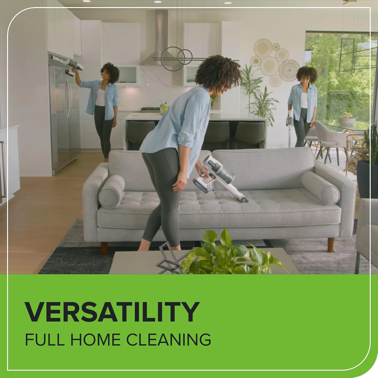 24V Cordless Battery White Stick Vacuum 3-in-1 Bundle: (2) 4.0 Ah USB Batteries and Charging Stand - Image 4