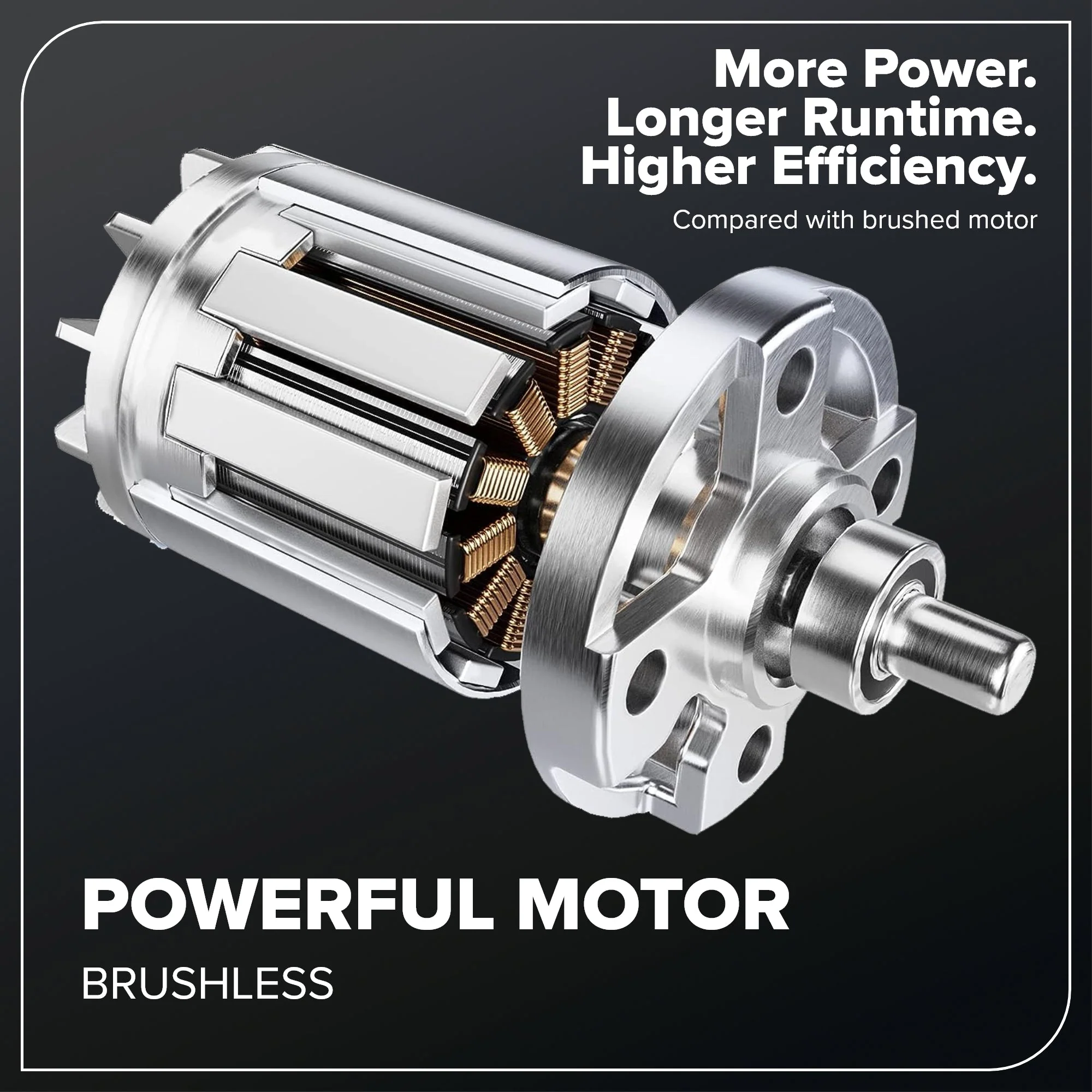 24V Brushless Power Tool 10PC Combo Kit: (2) 4.0 Ah and (1) 2.0 Ah USB-C Batteries and Charger - Image 4