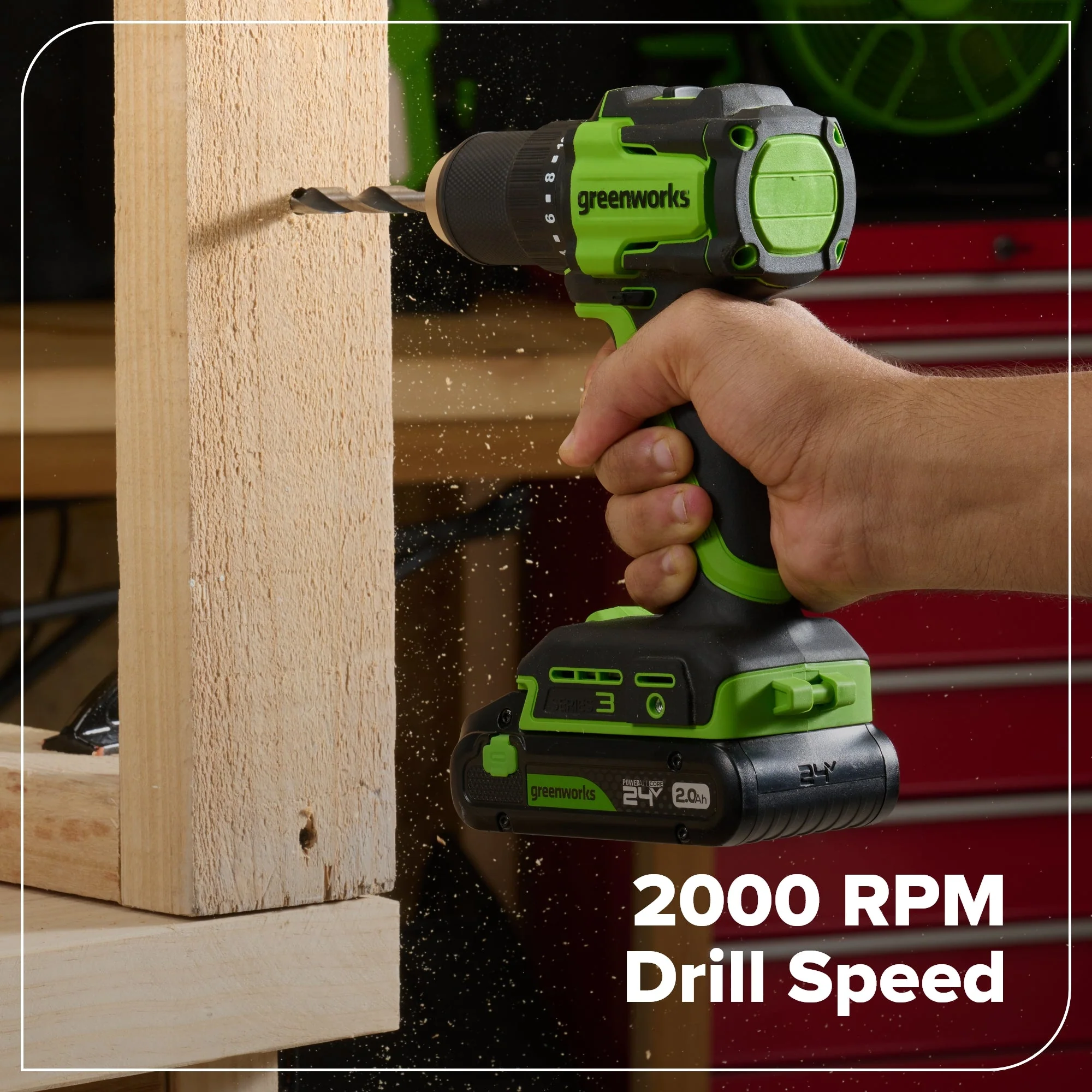 24V Brushless Power Tool 5PC Combo Kit, (1) 4.0 Ah and (1) 2.0 Ah USB-C Batteries and Charger - Image 11