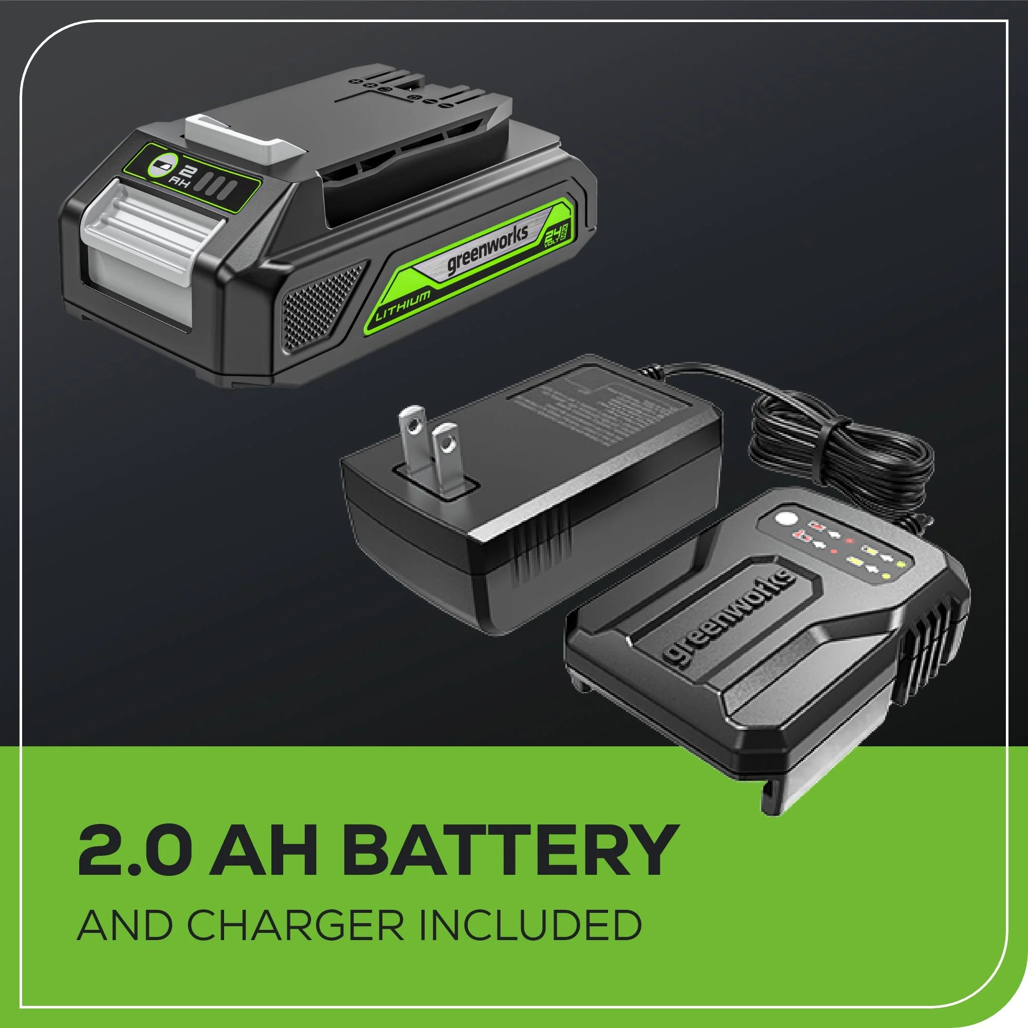 24V Cordless Battery 500 Lumen Lantern: 2.0 Ah Battery and Charger - Image 12