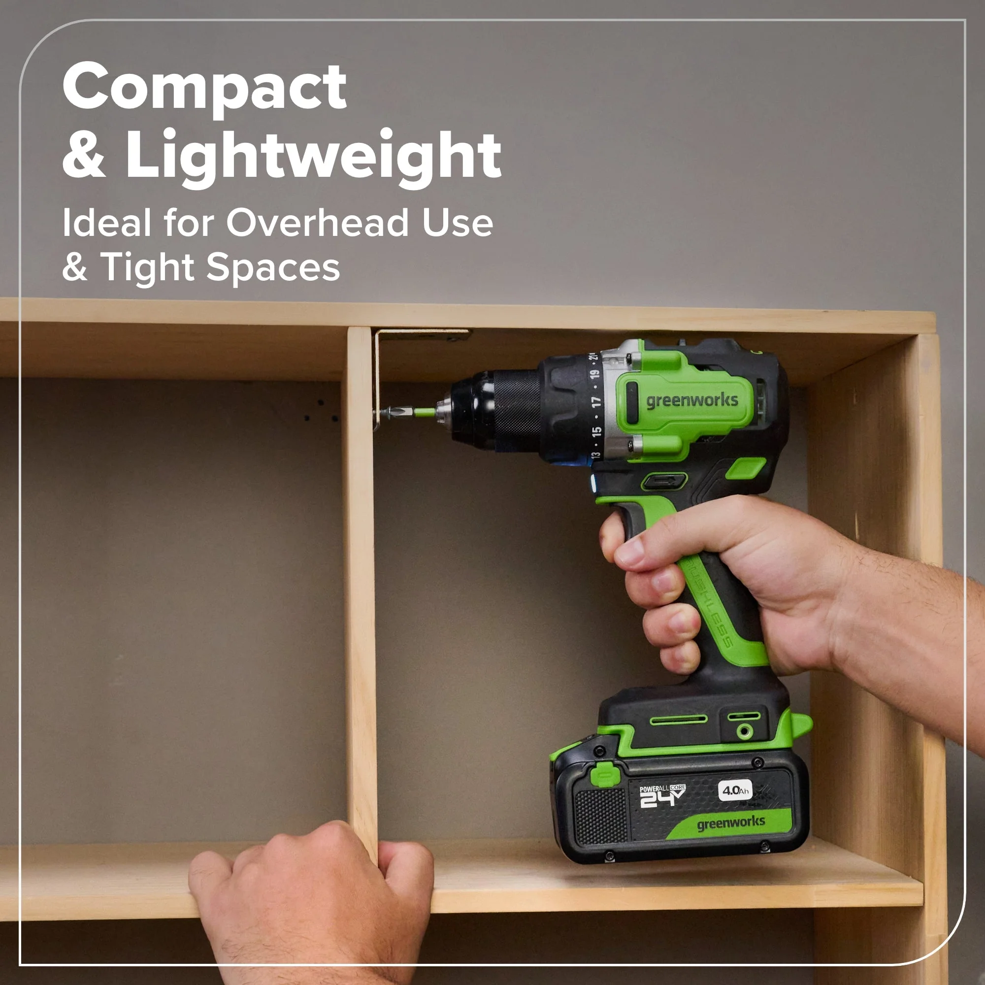 24V Cordless Battery 1/2" 800 in/lbs Drill Driver: 4.0 Ah USB-C Battery and 65W USB-C Fast Charger - Image 5
