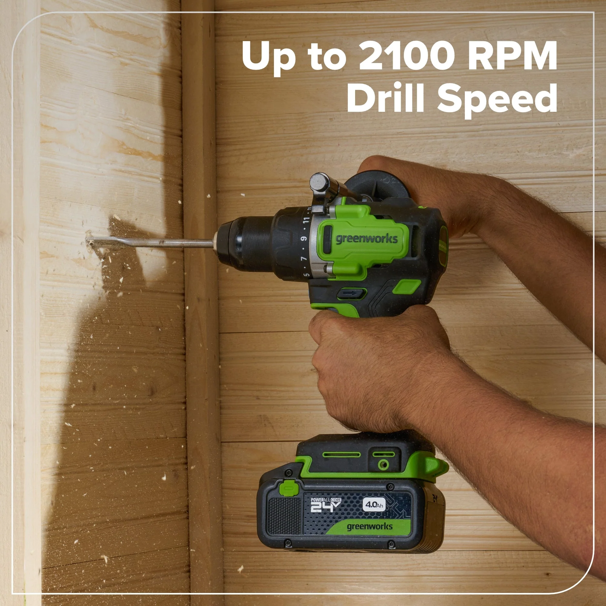 24V Cordless Battery 1/2" 800 in/lbs Drill Driver: 4.0 Ah USB-C Battery and 65W USB-C Fast Charger - Image 7