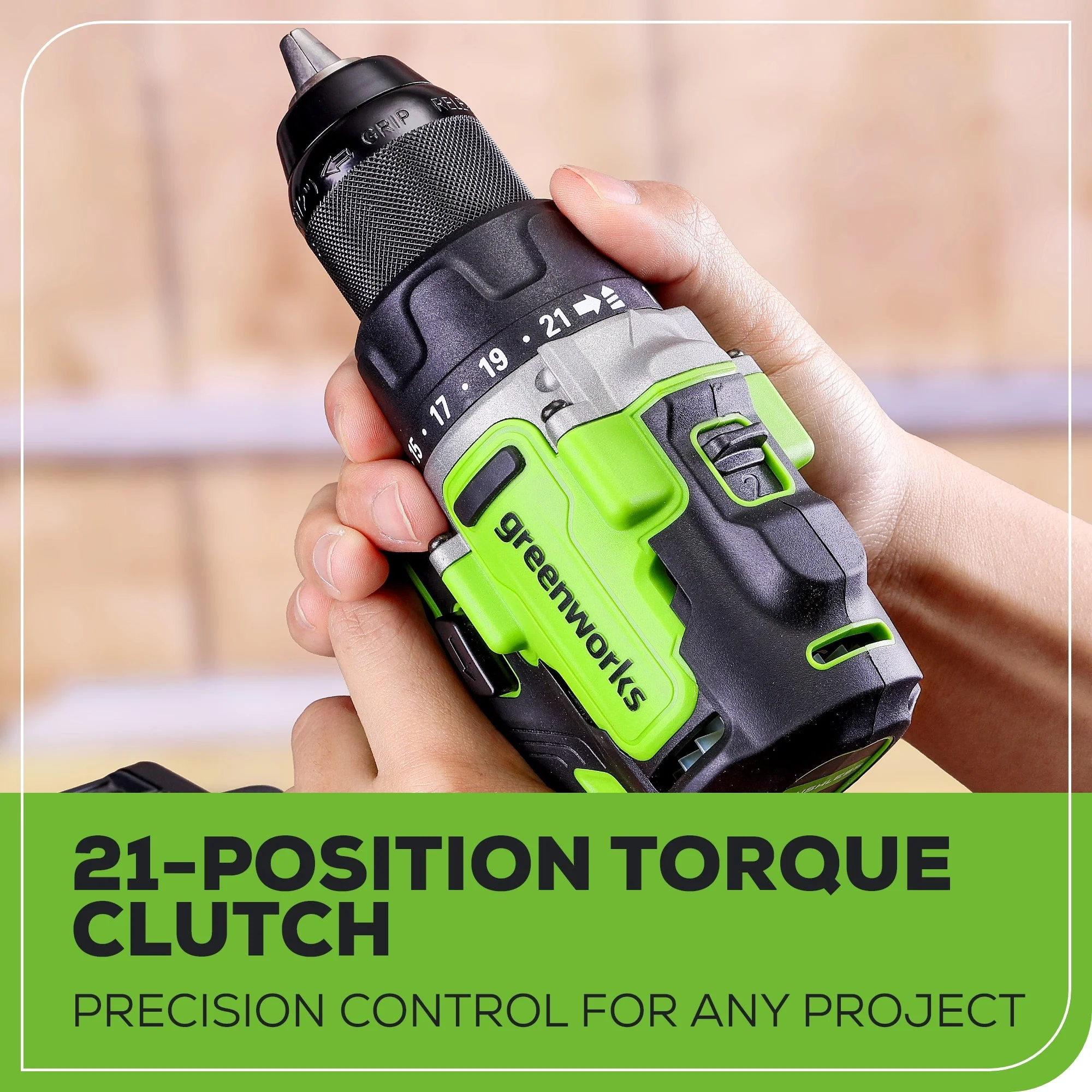 24V Cordless Battery 1/2" 800 in/lbs Drill Driver (Tool Only) - Image 5
