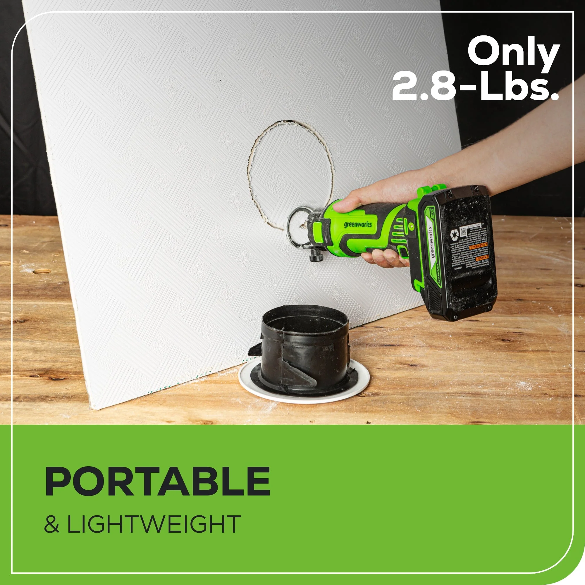 24V Cordless Battery Speed Saw Rotary Tool: 2.0 Ah USB Battery and Charger - Image 7