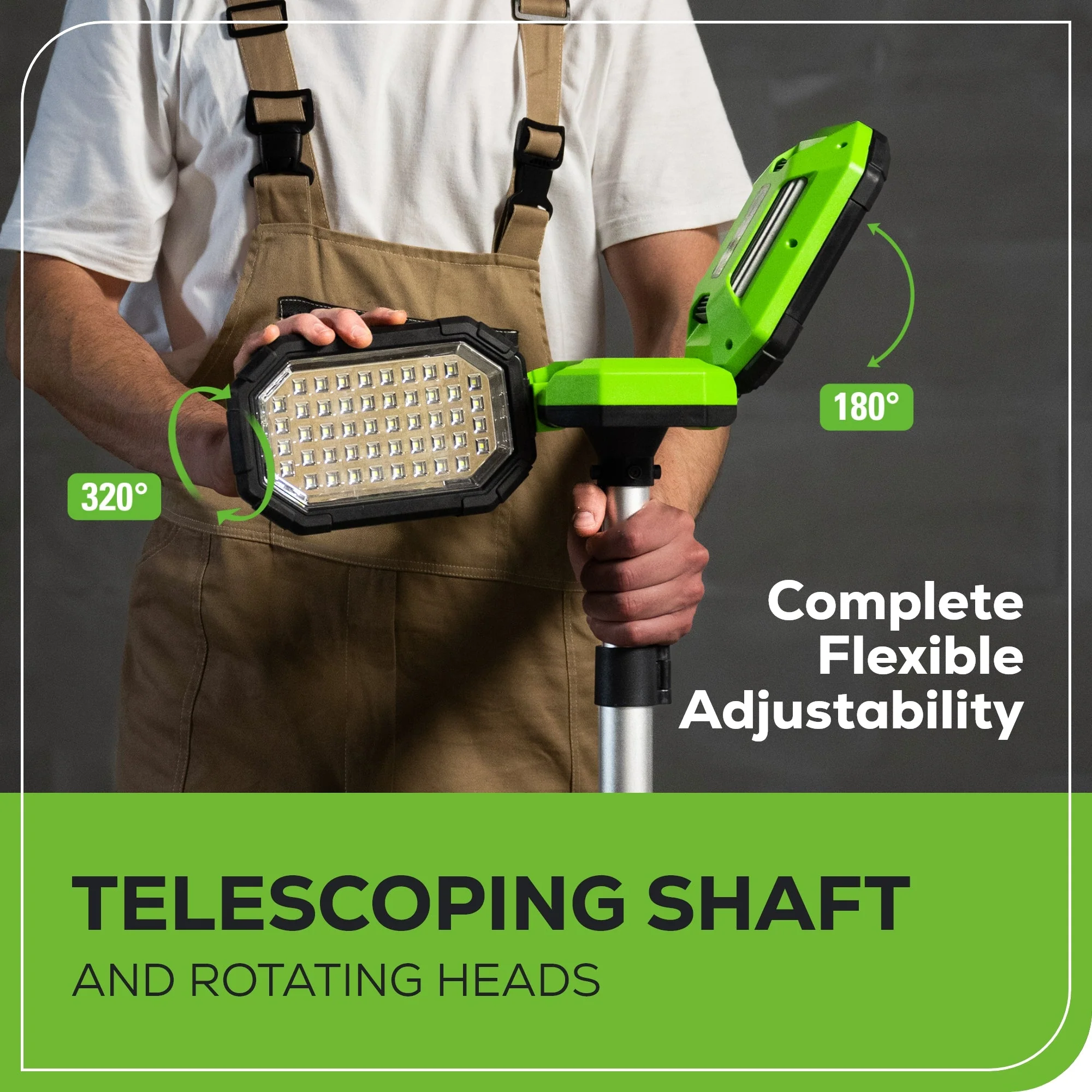 24V Cordless Battery Standing Light (Tool Only) - Image 8