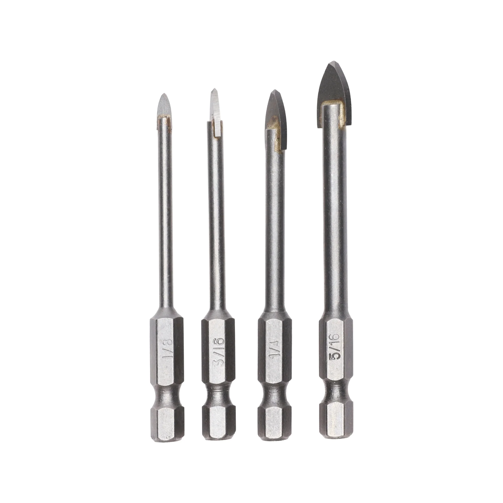 4-PC Glass and Ceramic Bit Set