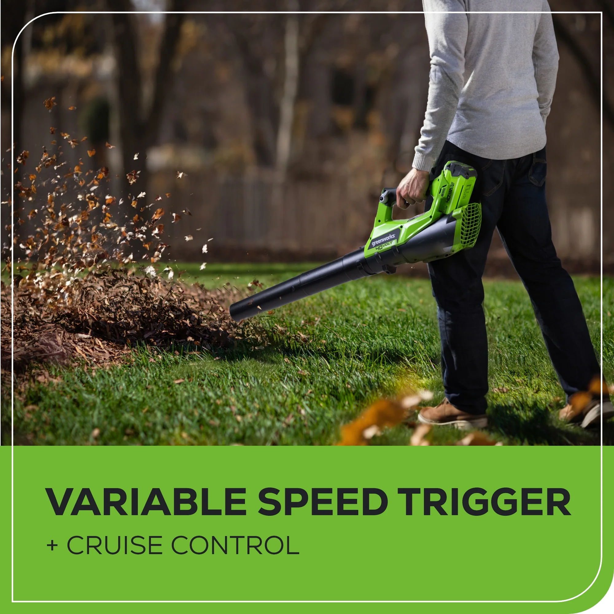 40V 12" Cordless String Trimmer and 390CFM Leaf Blower Combo Kit w/ 2.0Ah Battery & Charger - Image 5