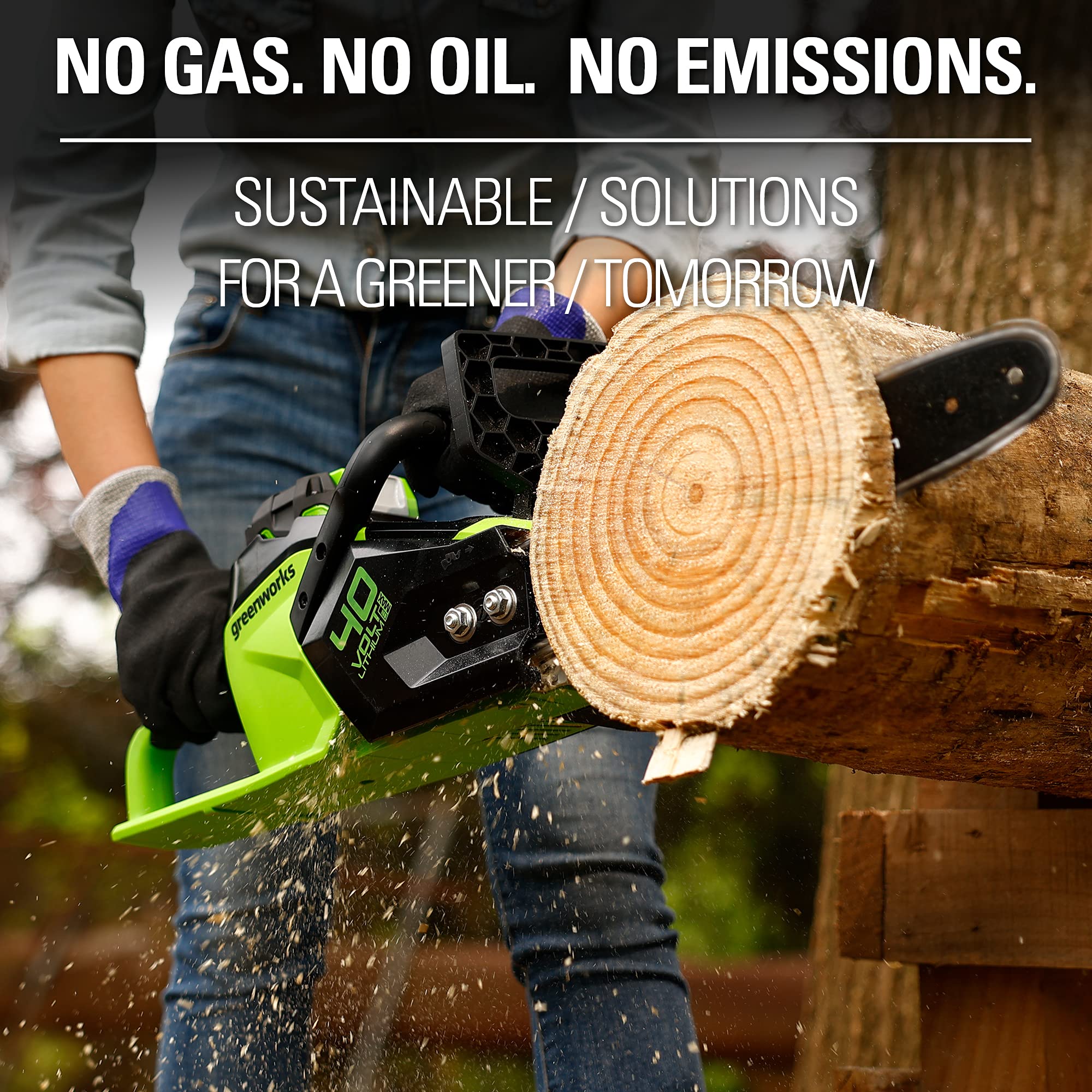 40V 14" 1.5kW Cordless BatteryBrushless Chainsaw (Tool Only) - Image 11