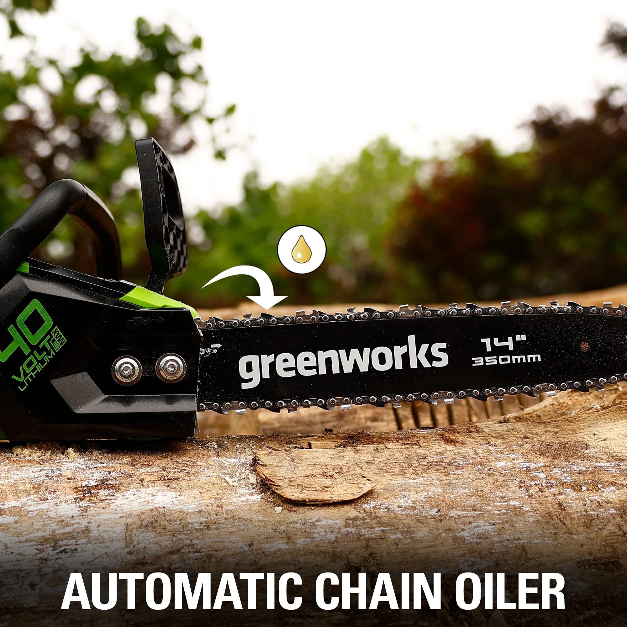 40V 14" 1.5kW Cordless BatteryBrushless Chainsaw (Tool Only) - Image 8
