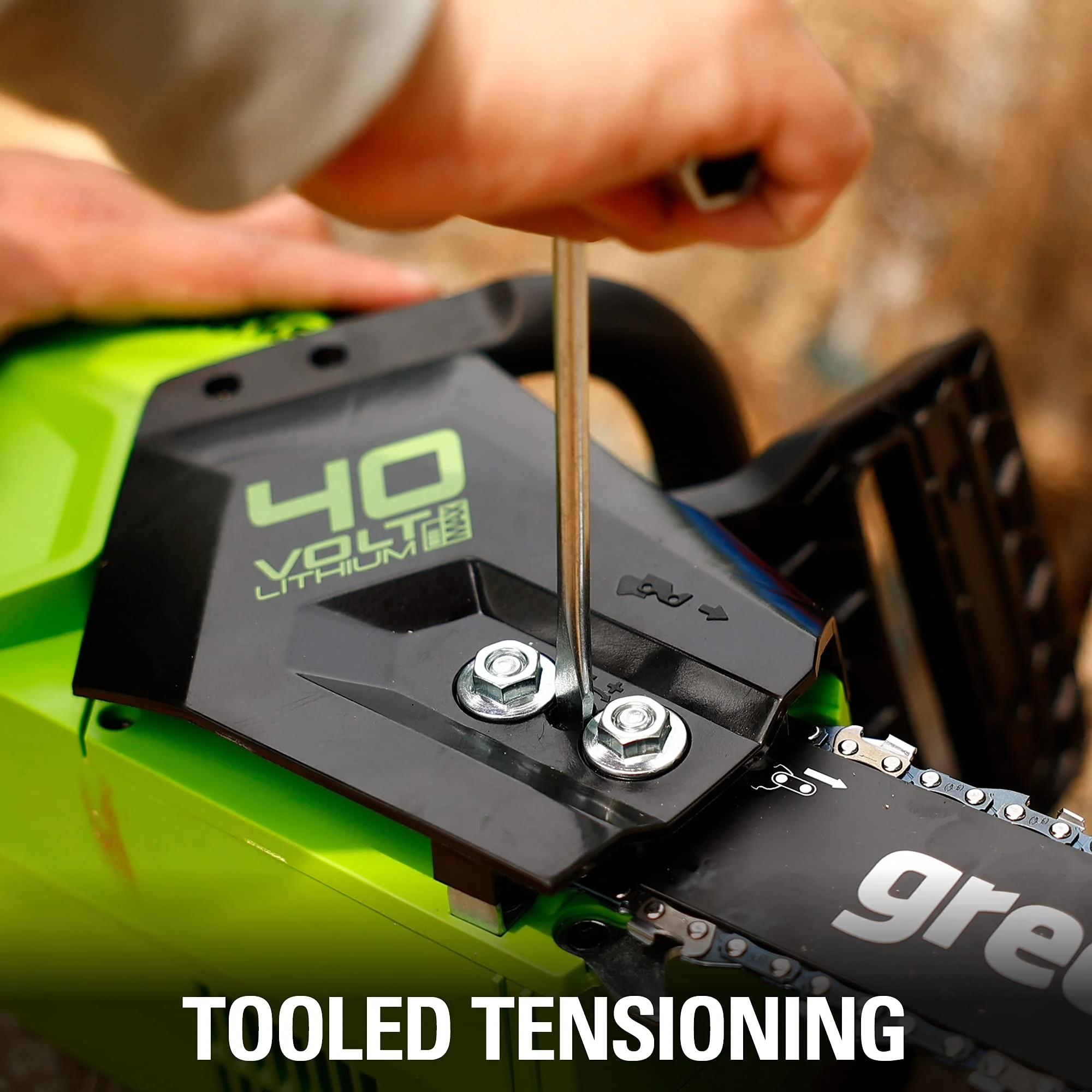 40V 14" 1.5kW Cordless BatteryBrushless Chainsaw (Tool Only) - Image 9