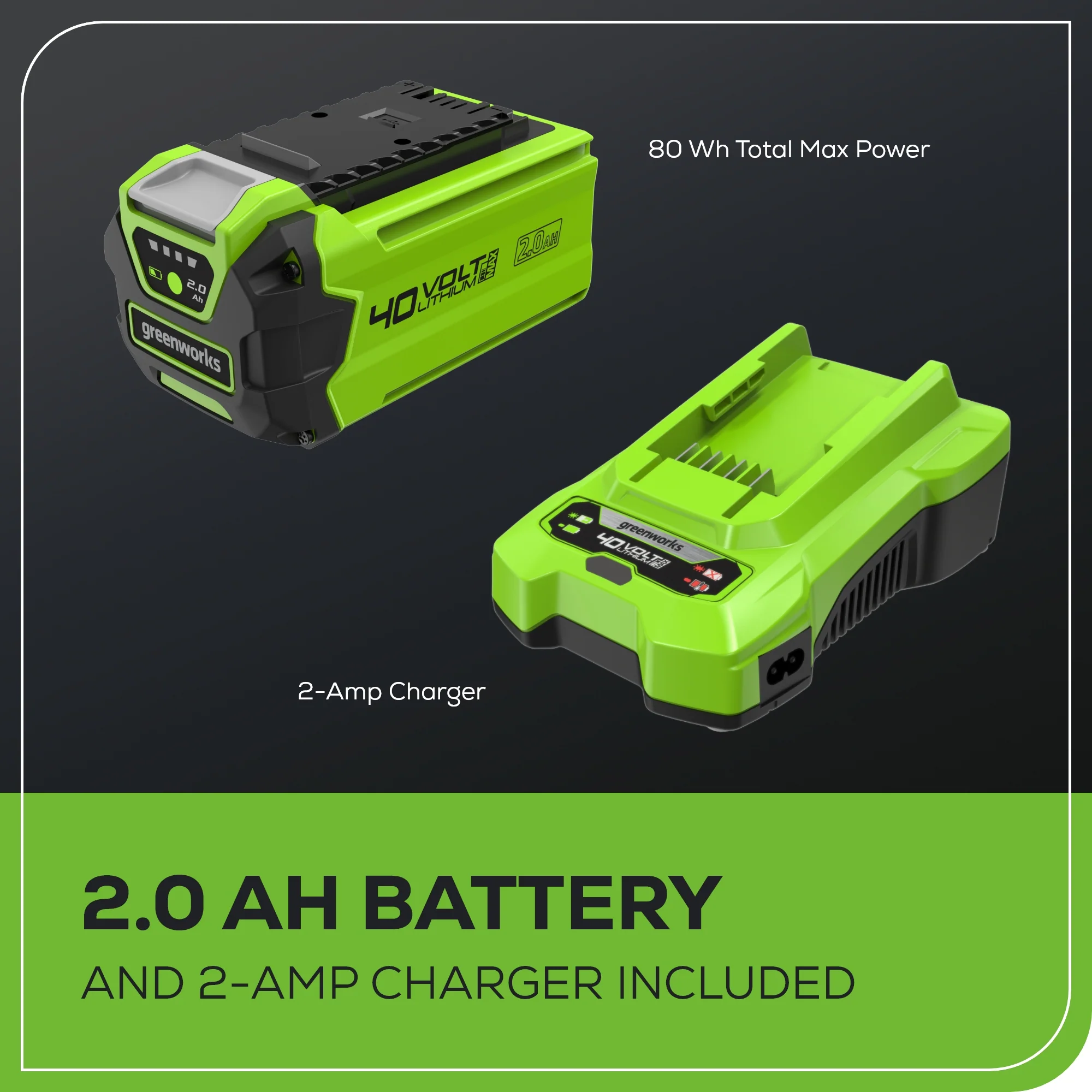 40V 15" Gen 2 Cordless String Trimmer: 2.0 Ah Battery and Charger - Image 9