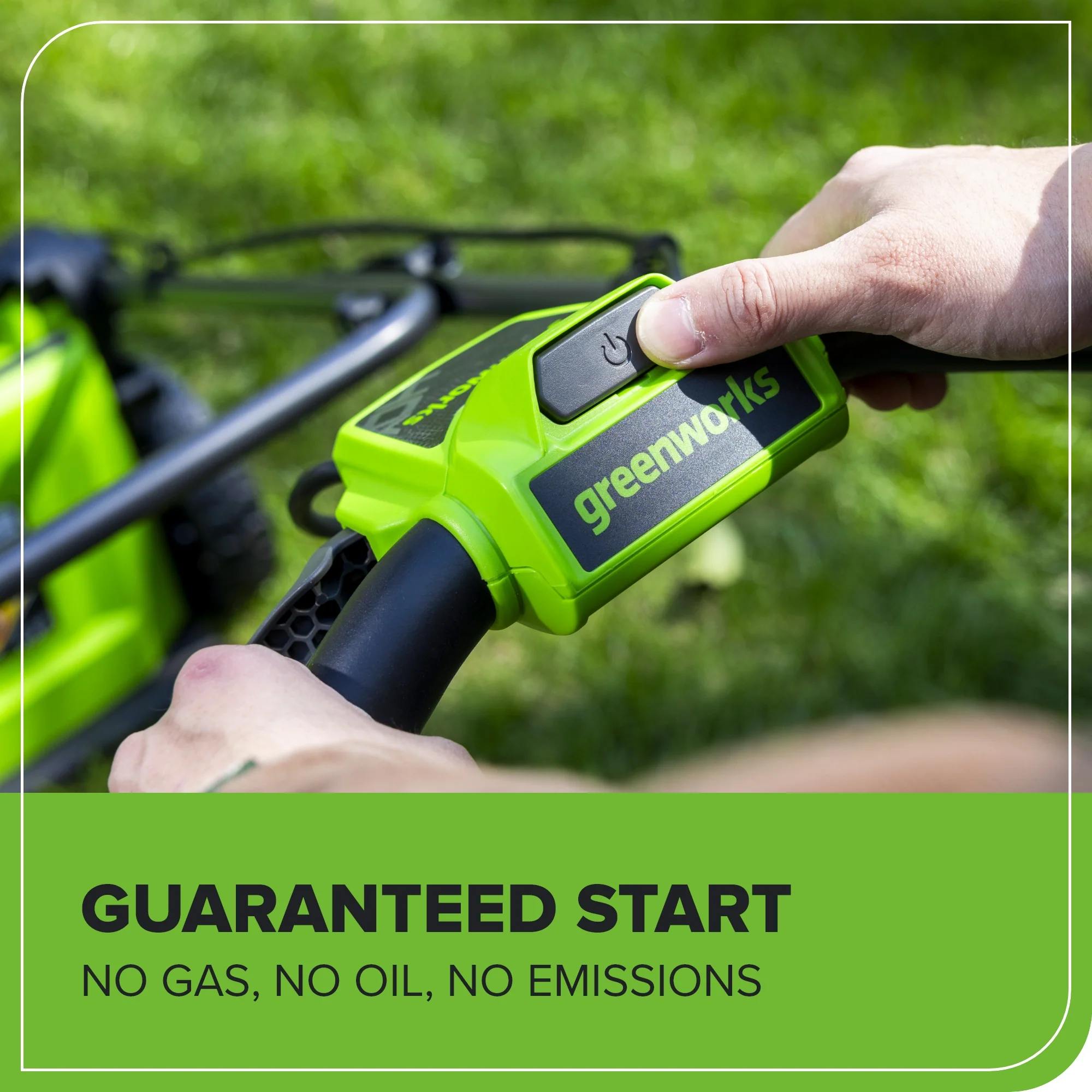 40V 17" Cordless Battery Brushless Push Lawn Mower: 4.0 Ah Battery and Charger, LM1724 - Image 7