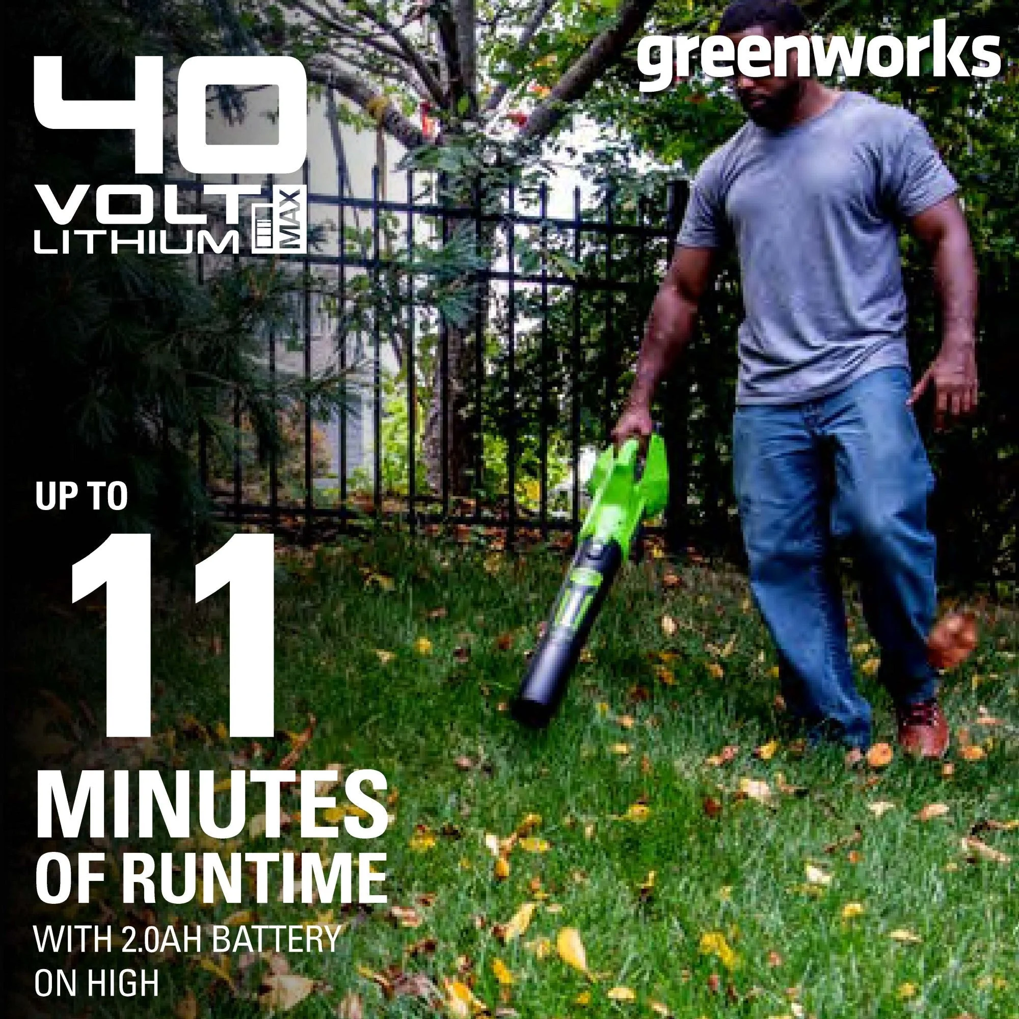 40V 20" Cordless Battery Push Mower 3pc Combo Kit: 4.0 Ah Battery and Charger - Image 13