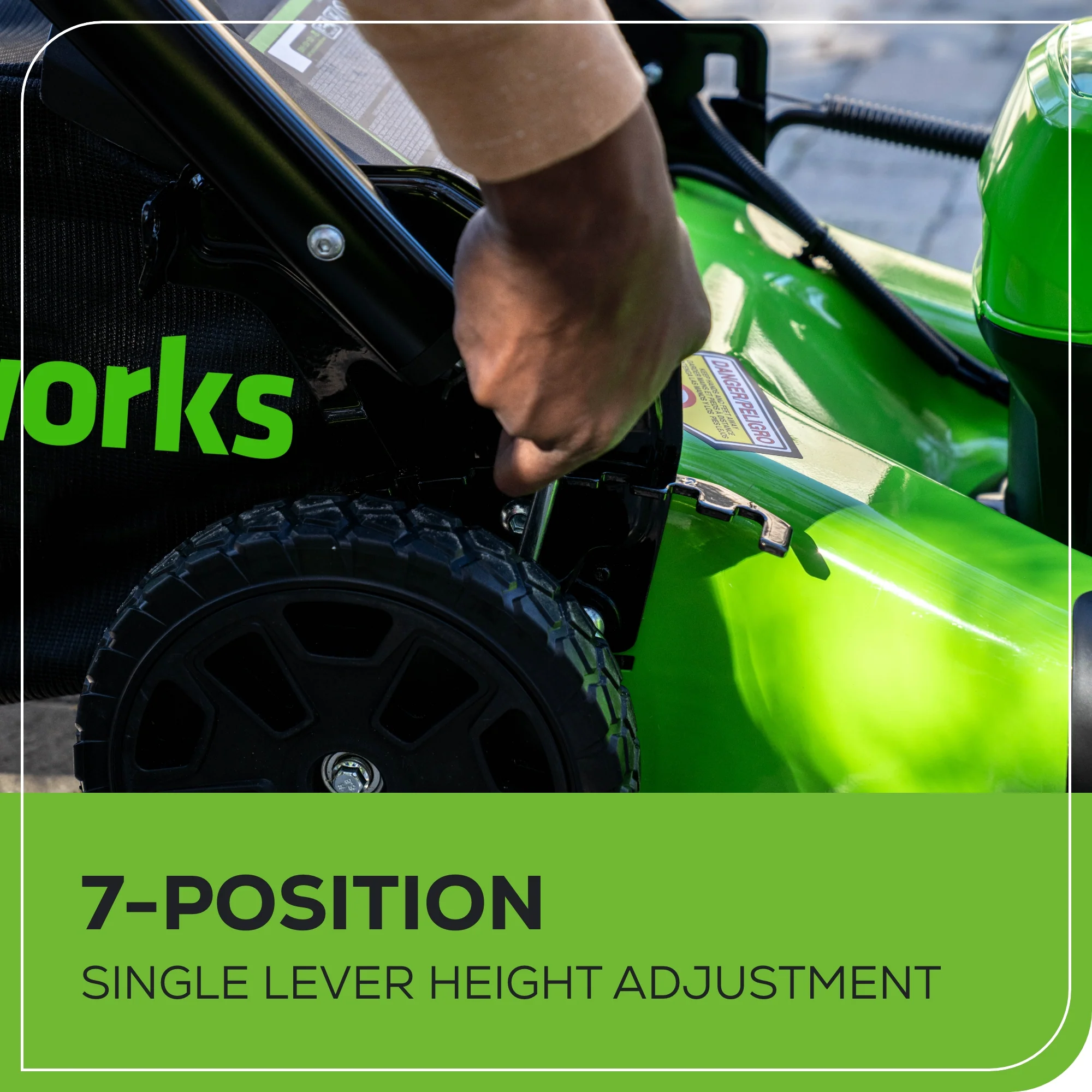 40V 21" Cordless Battery Self-Propelled Lawn Mower: 5.0 Ah Battery and 2A Charger, LM2144S - Image 7