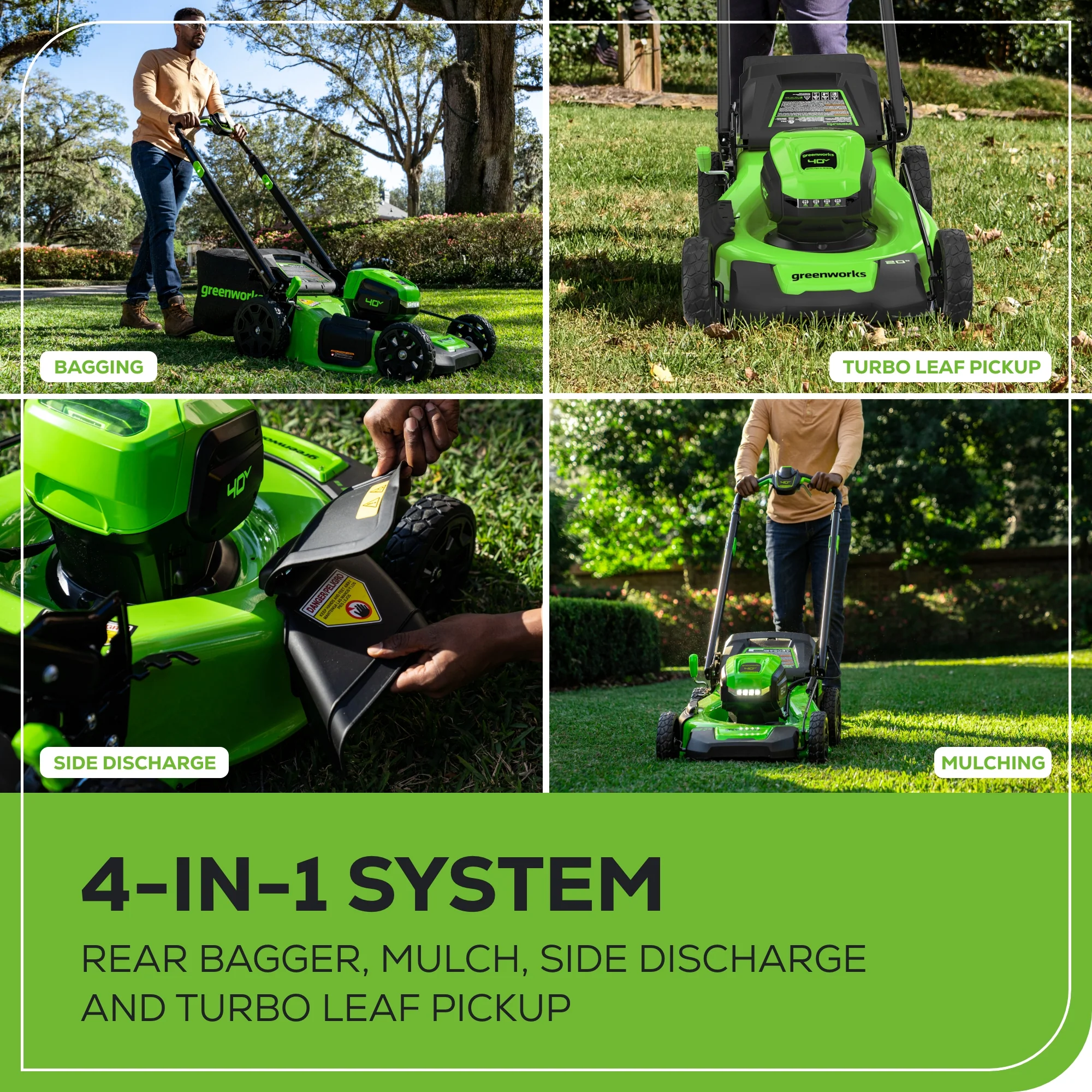 40V 21" Cordless Battery Self-Propelled Lawn Mower: 5.0 Ah Battery and 2A Charger, LM2144S - Image 8