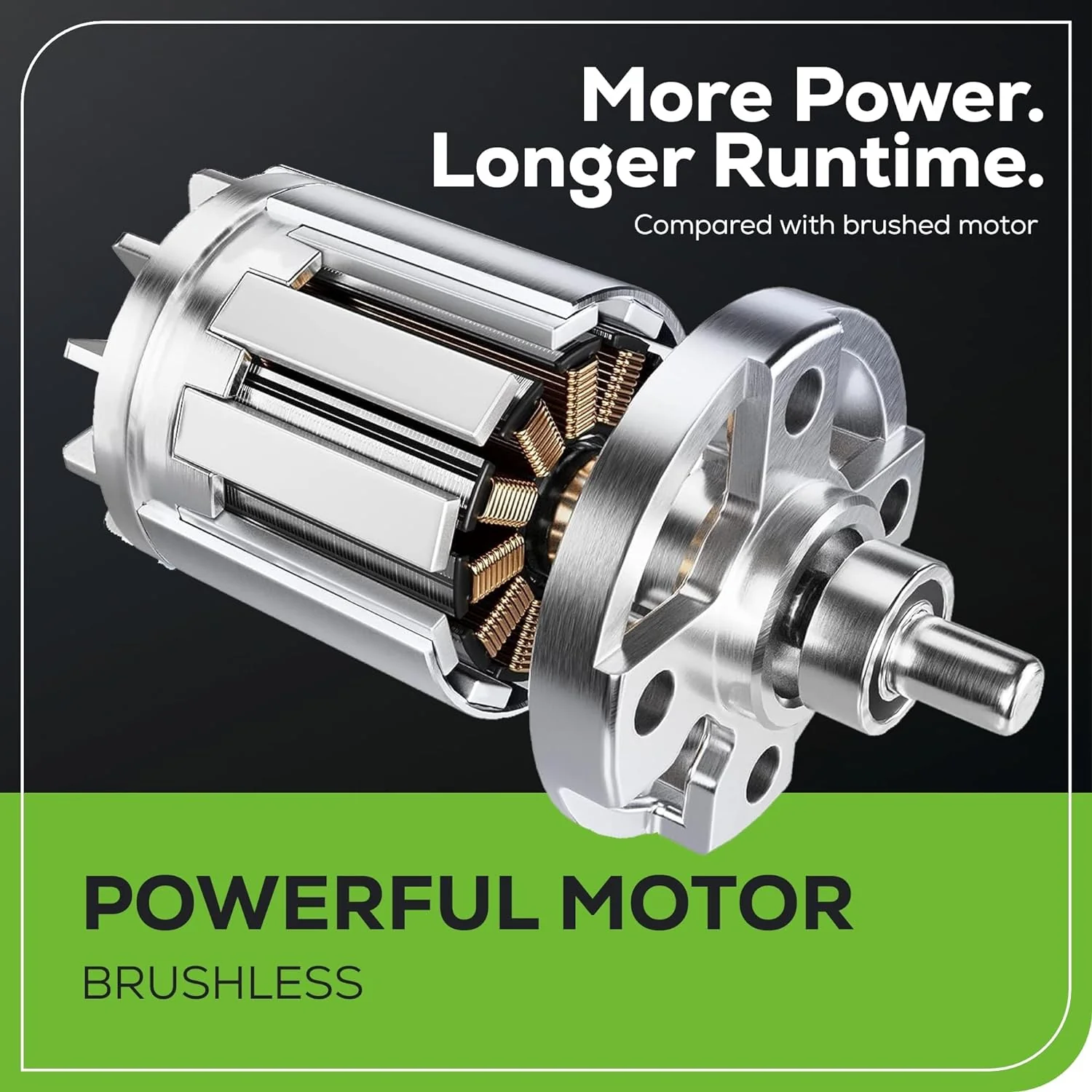 40V 25" Cordless Battery Brushless Dual Blade Self-Propelled Lawn Mower: (2) 4.0 Ah Batteries and Dual-Port Charger, LM2504S - Image 5
