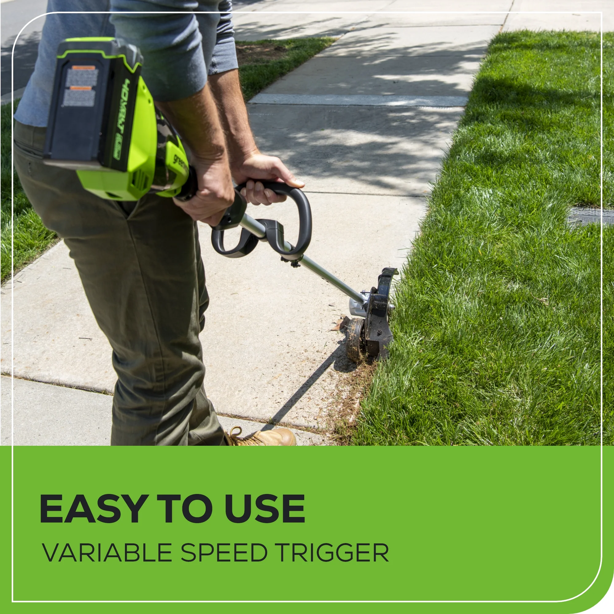 40V 8" Cordless Battery Edger (Tool Only) - Image 7