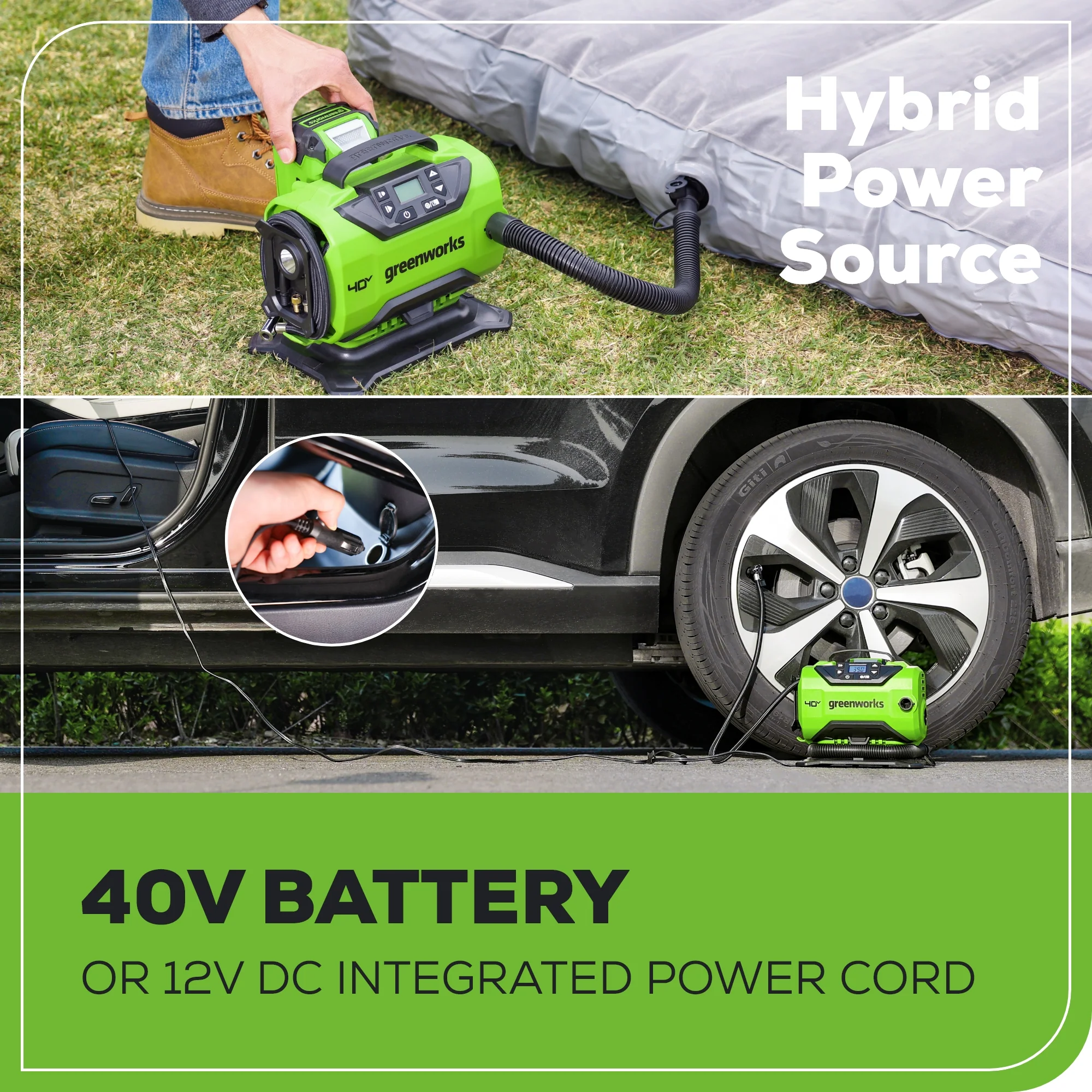 40V Cordless Battery Inflator (Tool Only) - Image 7