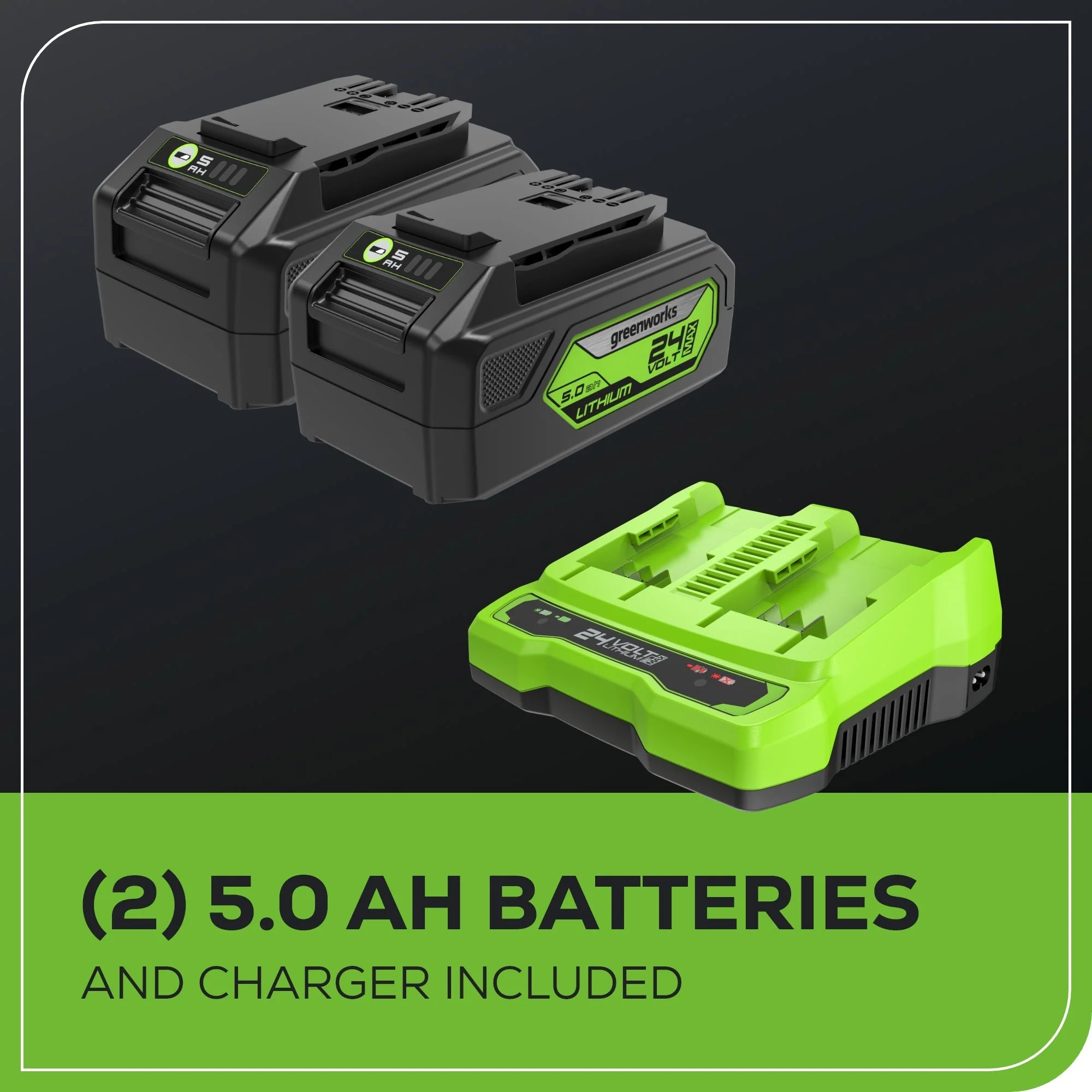 48V (24V x 2) 21" Cordless Battery Self-Propelled Mower 5PC Combo Kit: (2) 5.0Ah Batteries and Chargers - Image 19