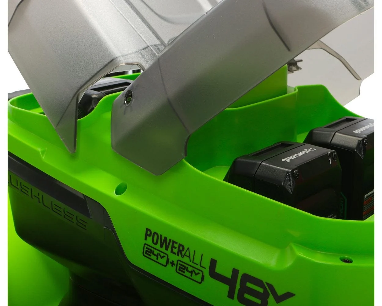 48V (24V x 2) 21" Cordless Battery Self-Propelled Lawn Mower w/ (4) 4.0Ah USB Batteries & (2) Dual Port Chargers, LM2102S - Image 8