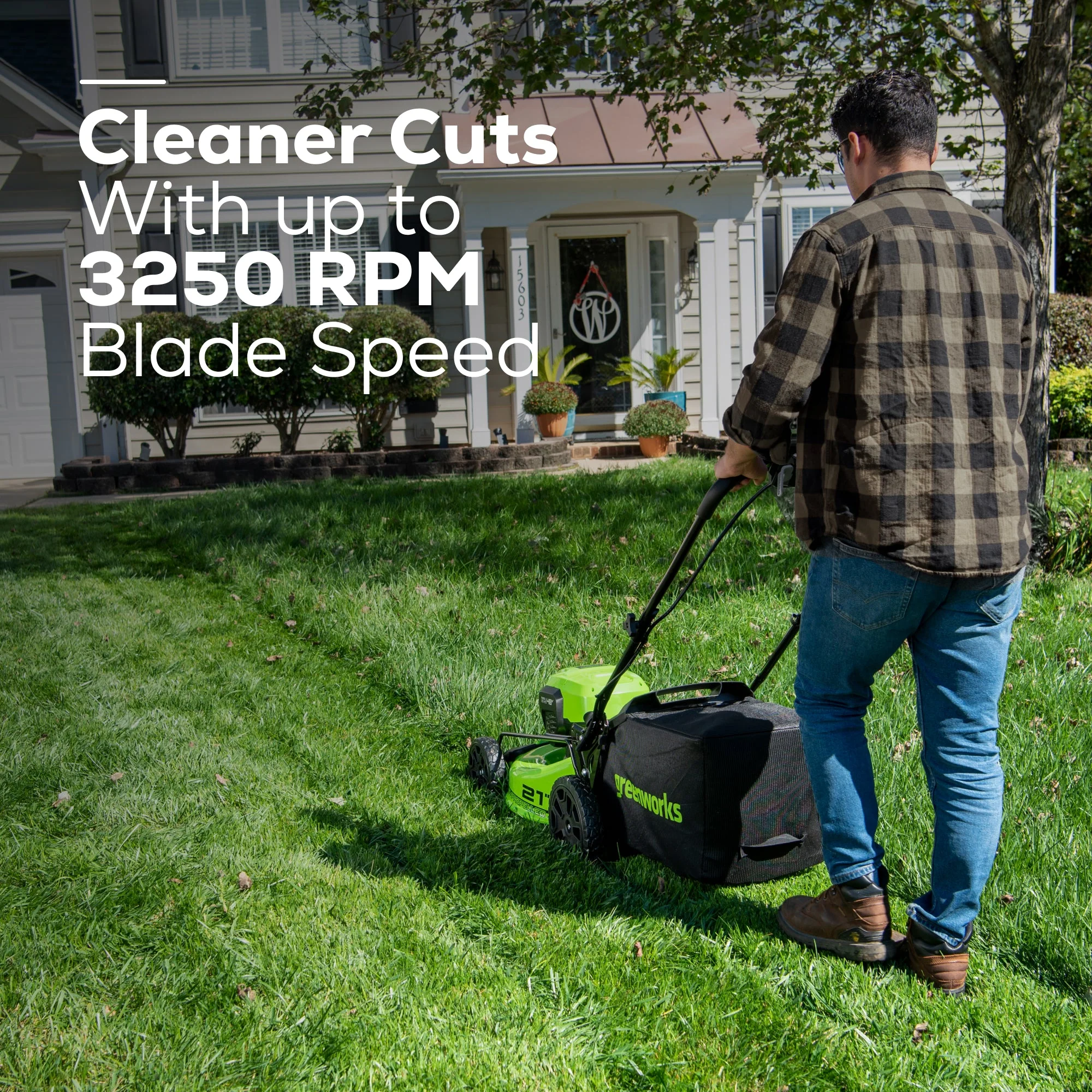 48V (24V x 2) 21" Cordless Battery Self-Propelled Lawn Mower w/ Two (2) 5.0Ah USB Batteries & Dual Port Charger, LM2112S - Image 7