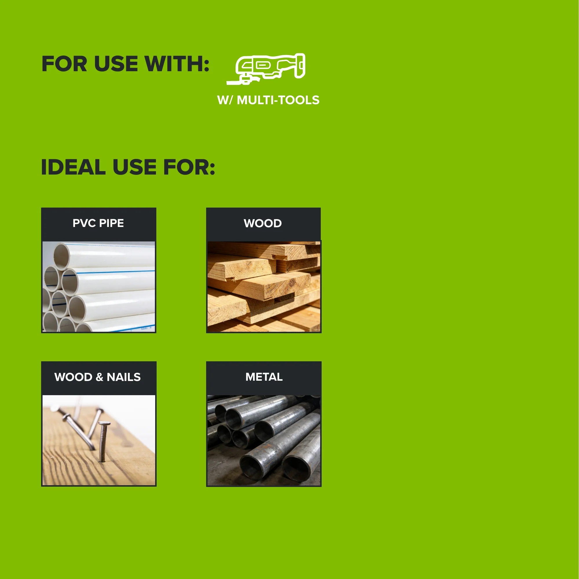 5-PC General Use Multi Tool Blades - Image 4