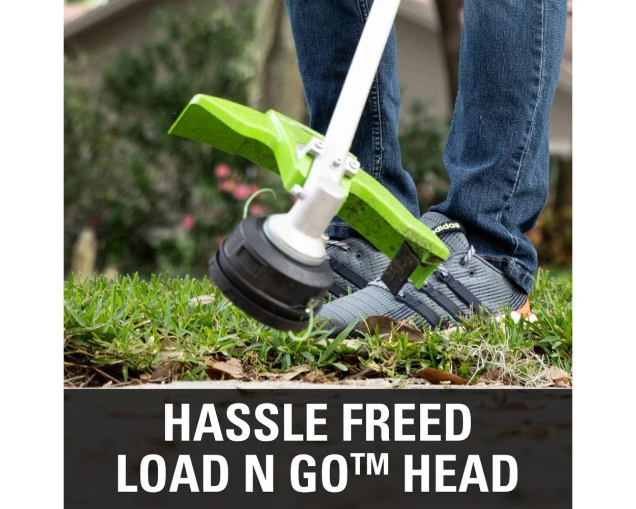 60V 16" Cordless Battery String Trimmer (Attachment Capable) and 8" Edger Attachment Combo Kit: 4.0 Ah Battery and Charger - Image 6
