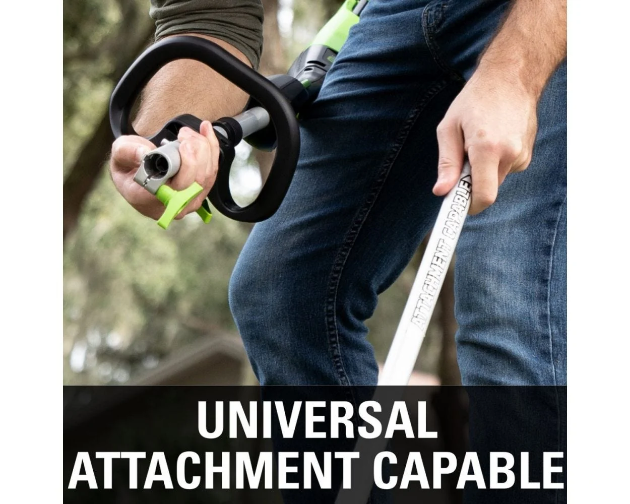 60V 16" Cordless Battery String Trimmer (Attachment Capable) and Horizontal Blower Attachment: 4.0 Ah Battery and Charger - Image 5