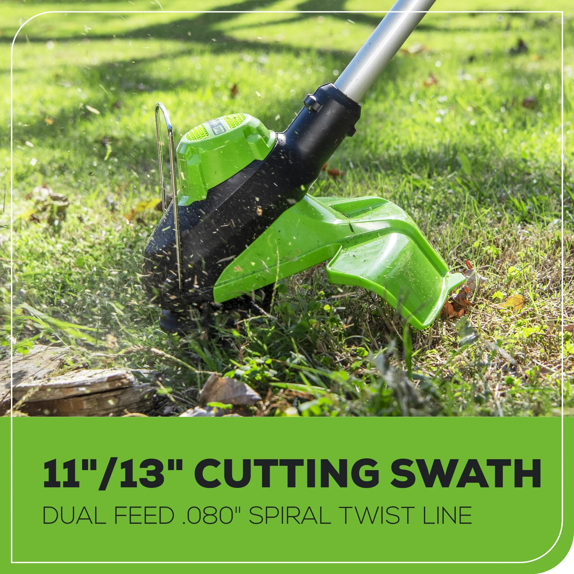 60V 17" Cordless Battery Push Lawn Mower and 13" String Trimmer Combo Kit: 4.0 Ah Battery and Charger - Image 11