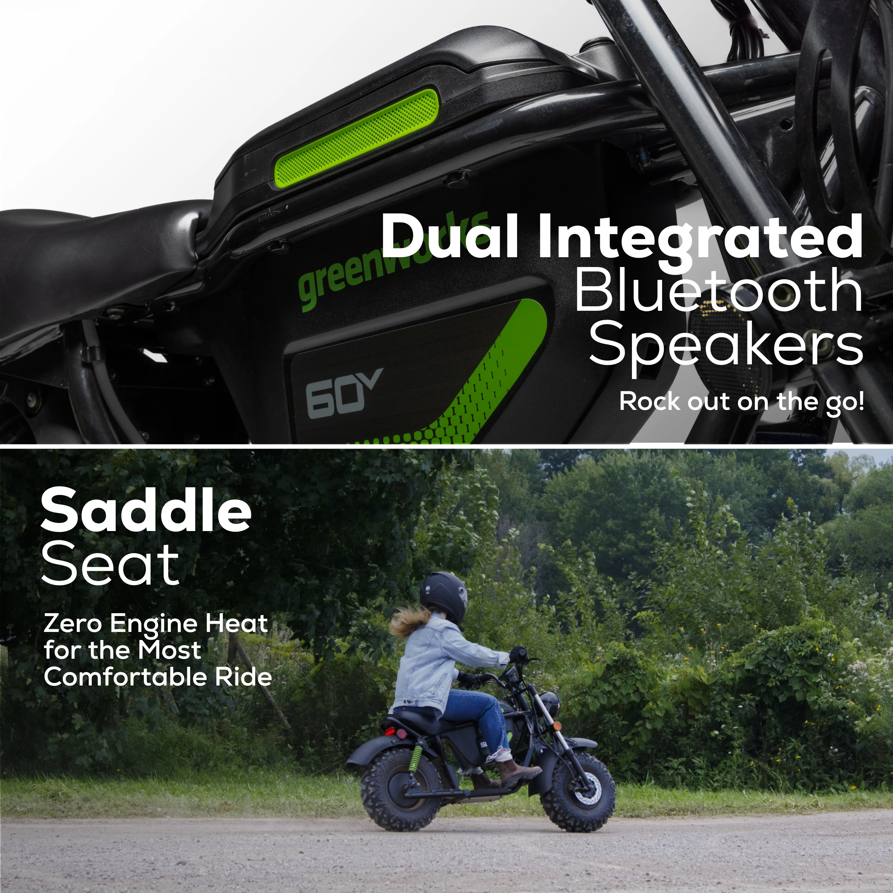 60V Gen 2 STEALTH Series Electric Mini-Bike: (2) 8.0 Ah Batteries and Dual-Port Rapid Charger - Image 4