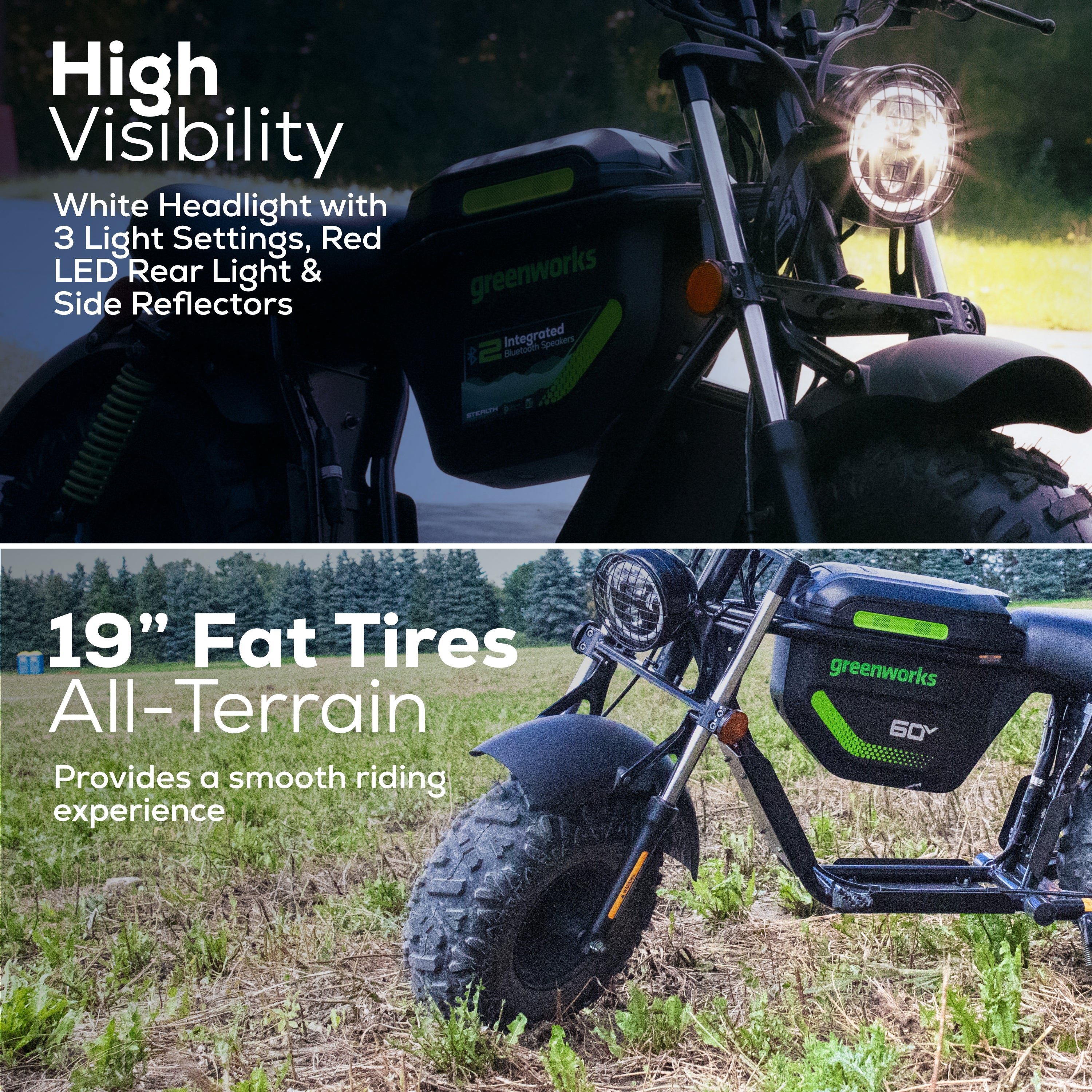 60V Gen 2 STEALTH Series Electric Mini-Bike: (2) 8.0 Ah Batteries and Dual-Port Rapid Charger - Image 5