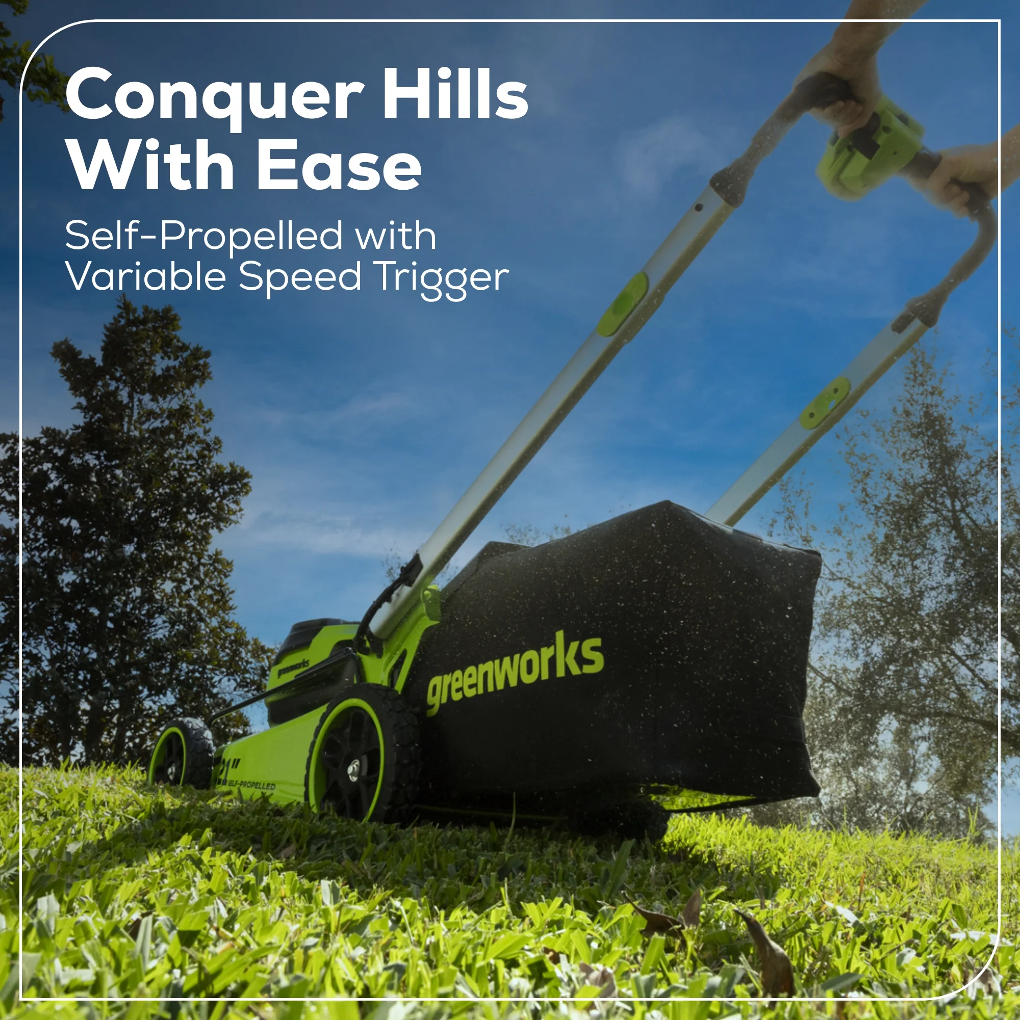 60V 21" Cordless Battery Self-Propelled Mower: (2) 5Ah Battery and 6A Rapid Charger, LM2156S - Image 12