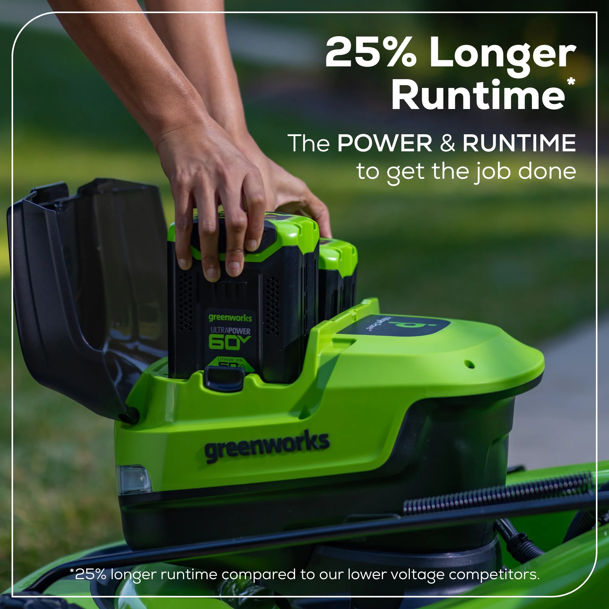 60V 21" Cordless Battery Self-Propelled Mower: (2) 5Ah Battery and 6A Rapid Charger, LM2156S - Image 5
