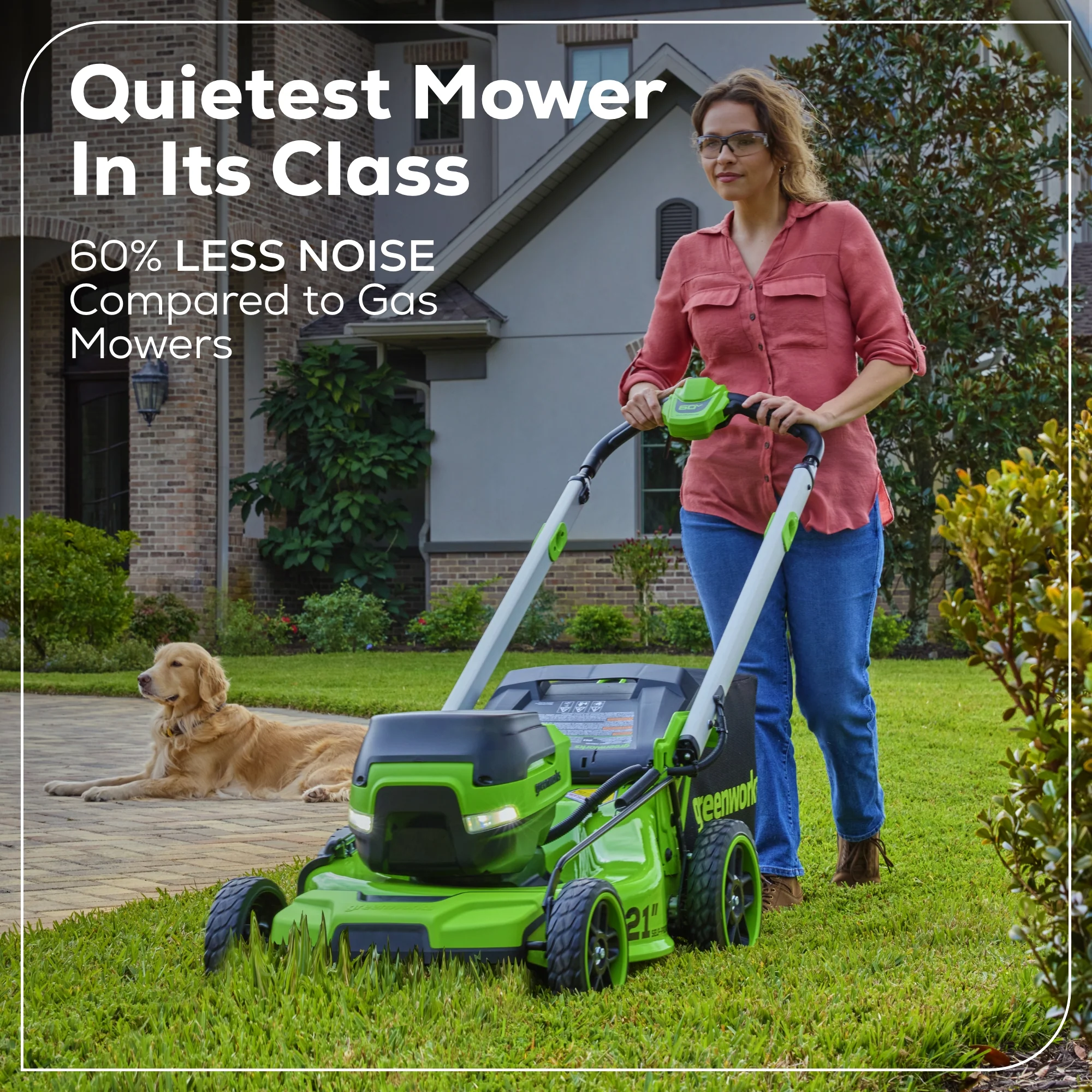 60V 21" Cordless Battery Self-Propelled Mower: (2) 5Ah Battery and 6A Rapid Charger, LM2156S - Image 9