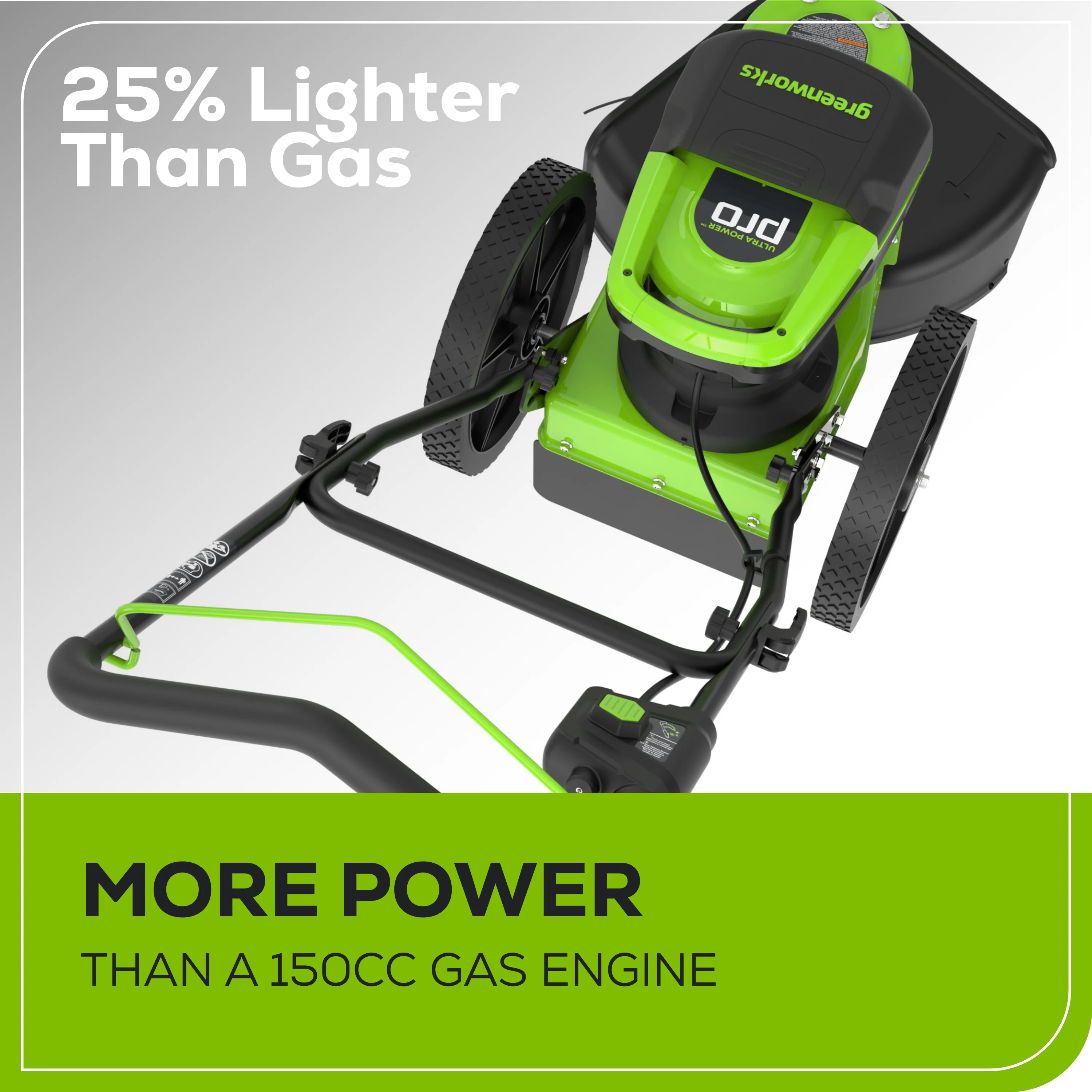 60V 22" Cordless Battery Wheeled String Trimmer, 8.0 Ah Battery and Charger - Image 5