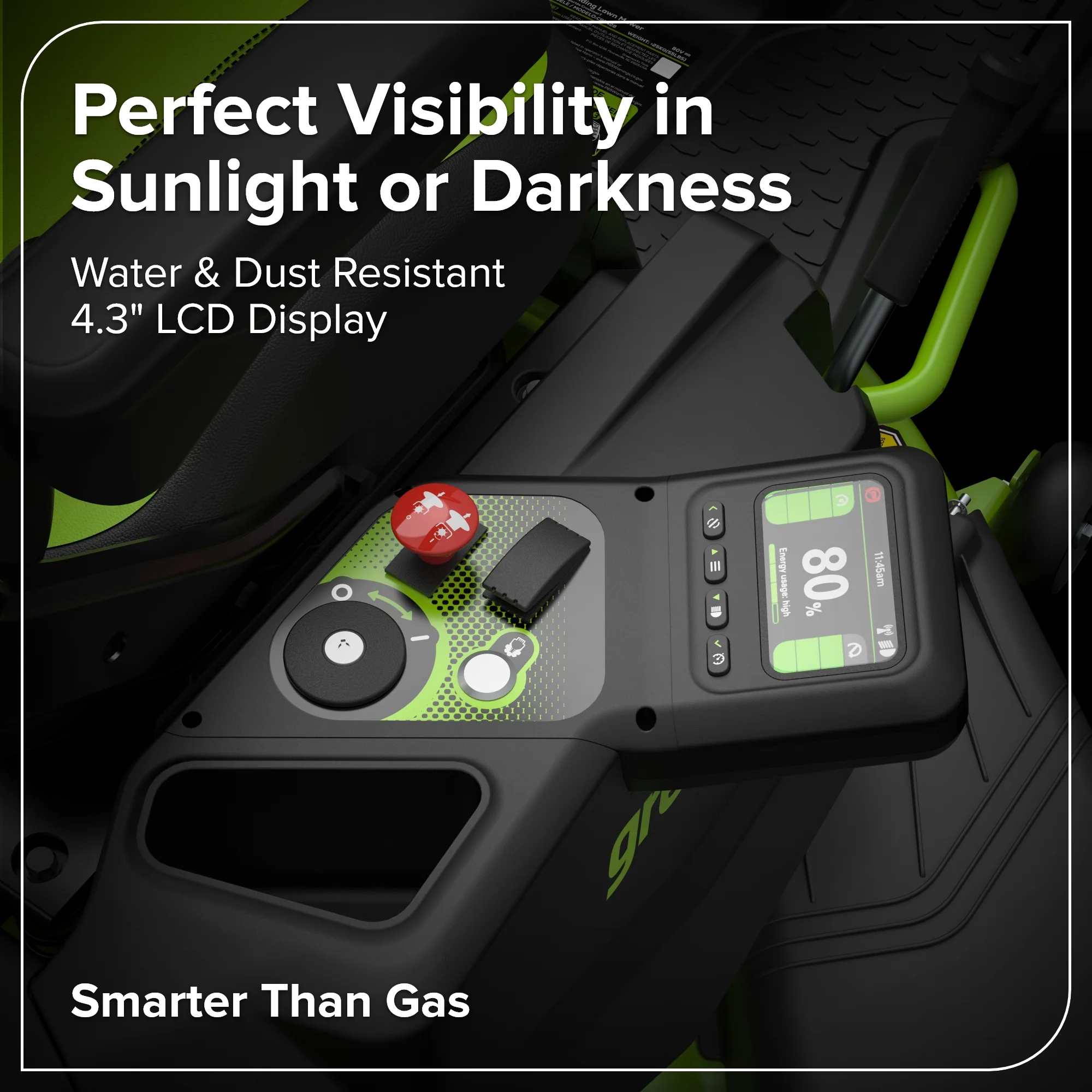 60V 42" Cordless Battery CrossoverT Riding Lawn Mower, (4) 8.0 Ah Batteries and 600W Wall Charger, CRT4262 - Image 14