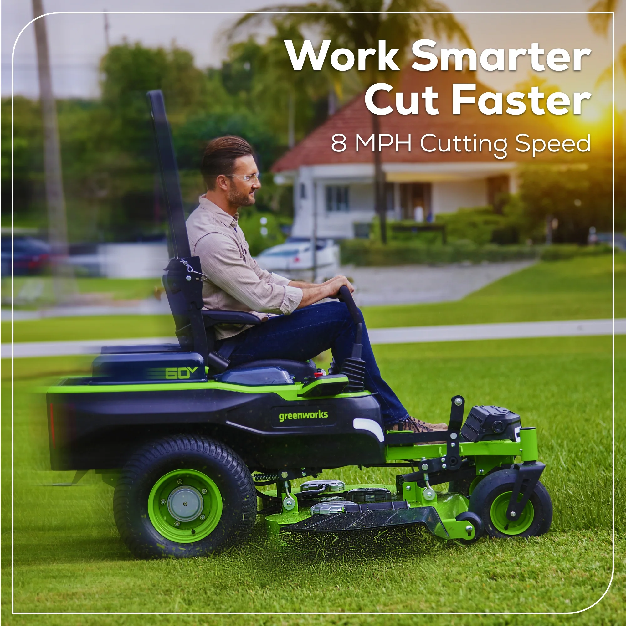 60V 54" MaximusZ Zero Turn Riding Mower: (2) 20.0 Ah (2) 8.0 Ah and (2) 4.0 Ah Batteries and 1.5kW Charger, MZ5461 - Image 5