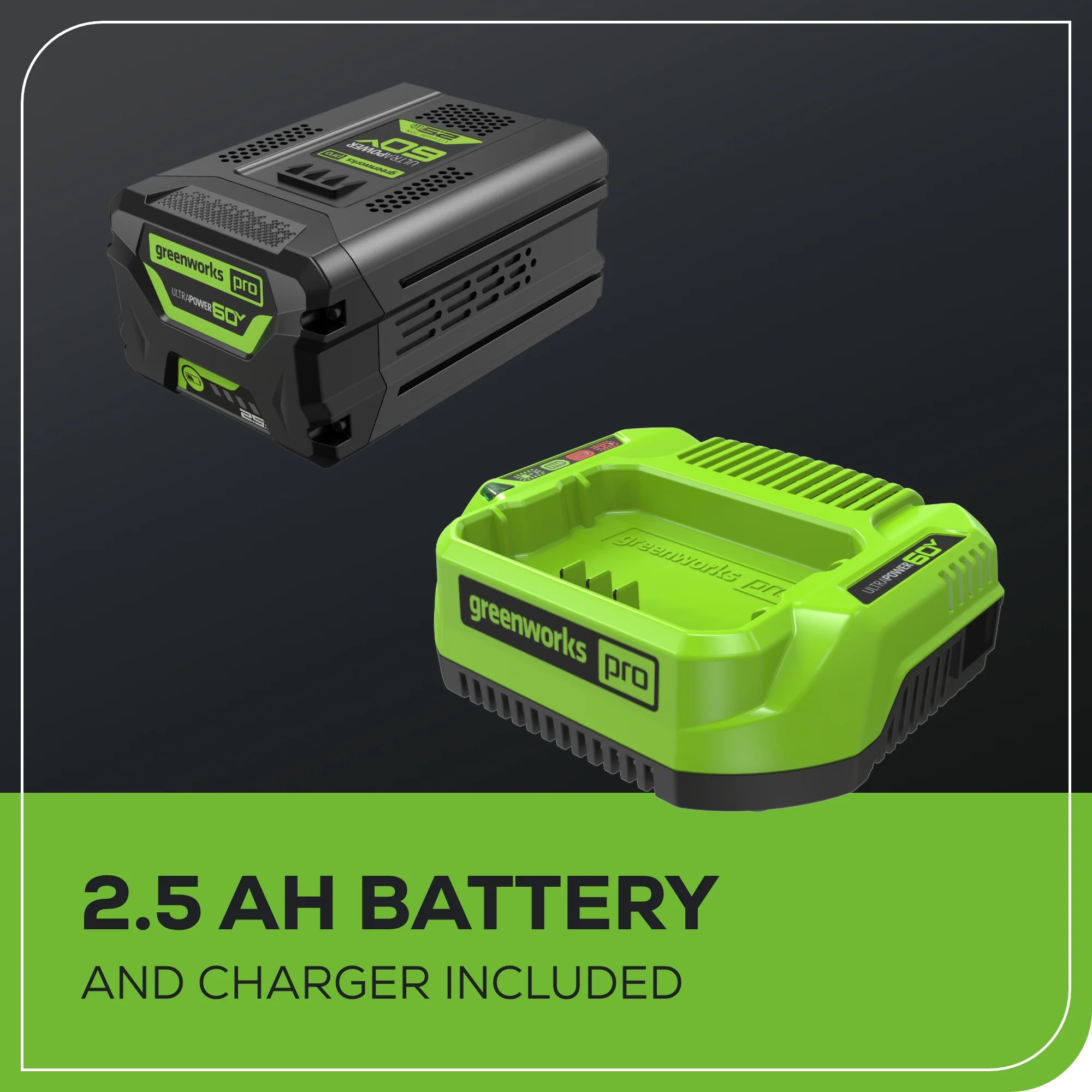 60V 8" Cordless Battery Edger Black Shaft: 2.0 Ah Battery and Charger - Image 9