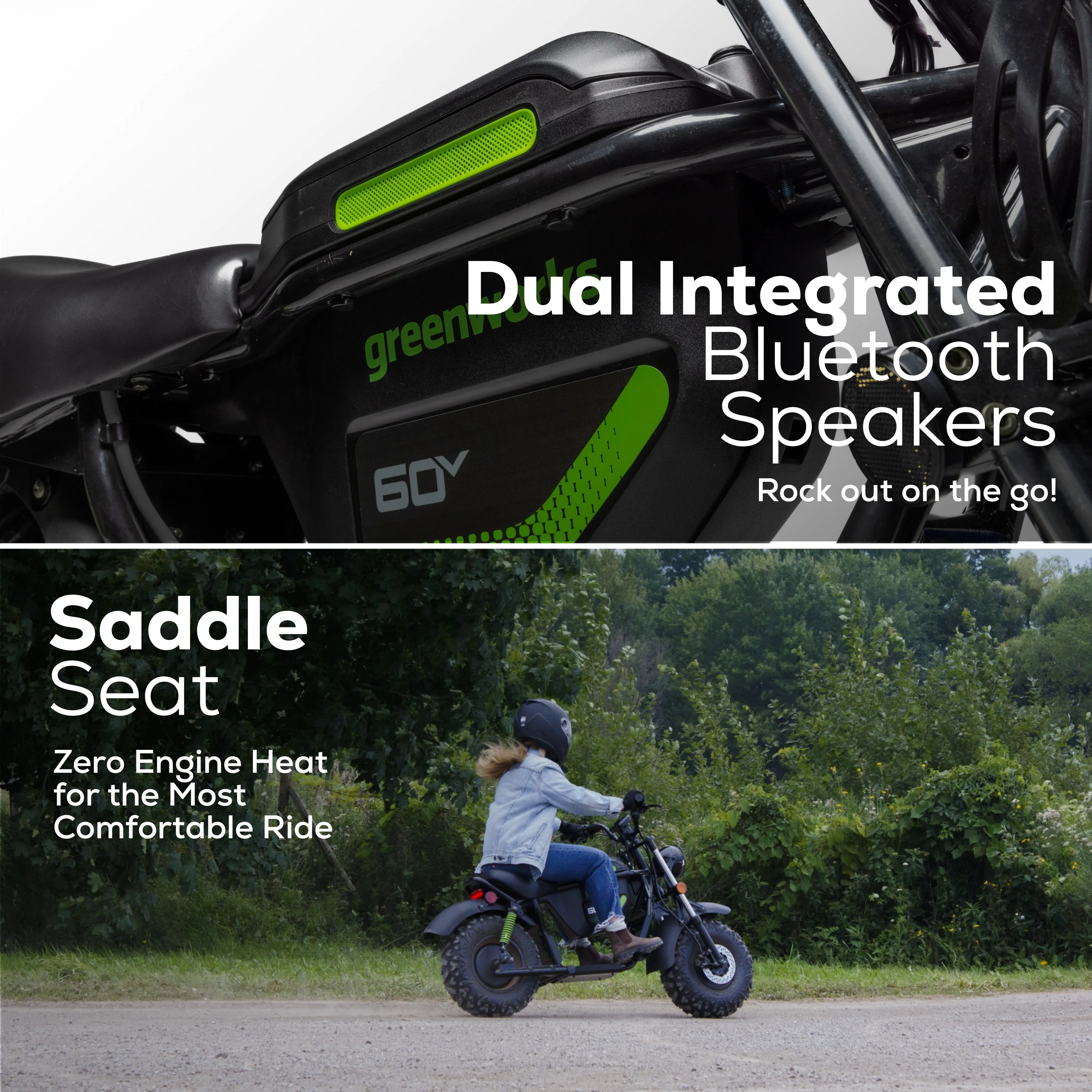 60V STEALTH Series Electric Mini-Bike (Tool Only) - Image 4