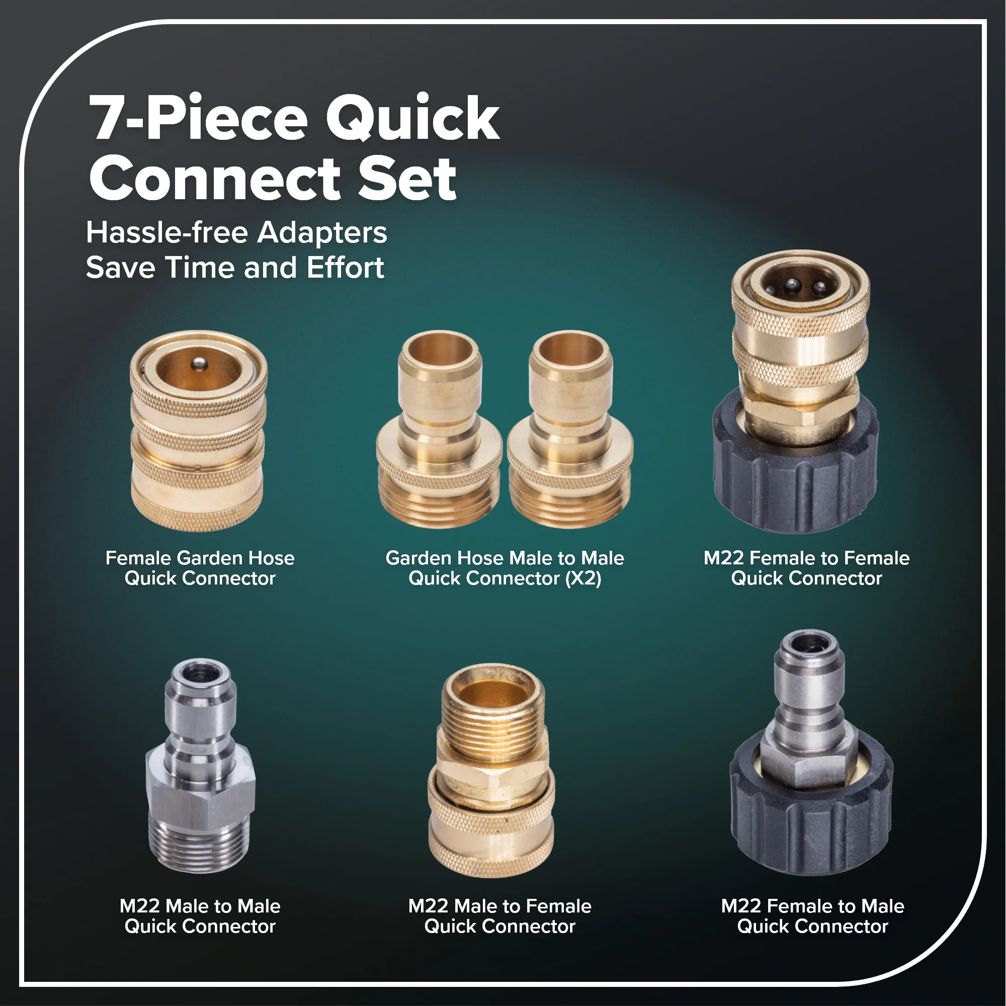 7-Piece Quick-Connect Set Converts - Image 2