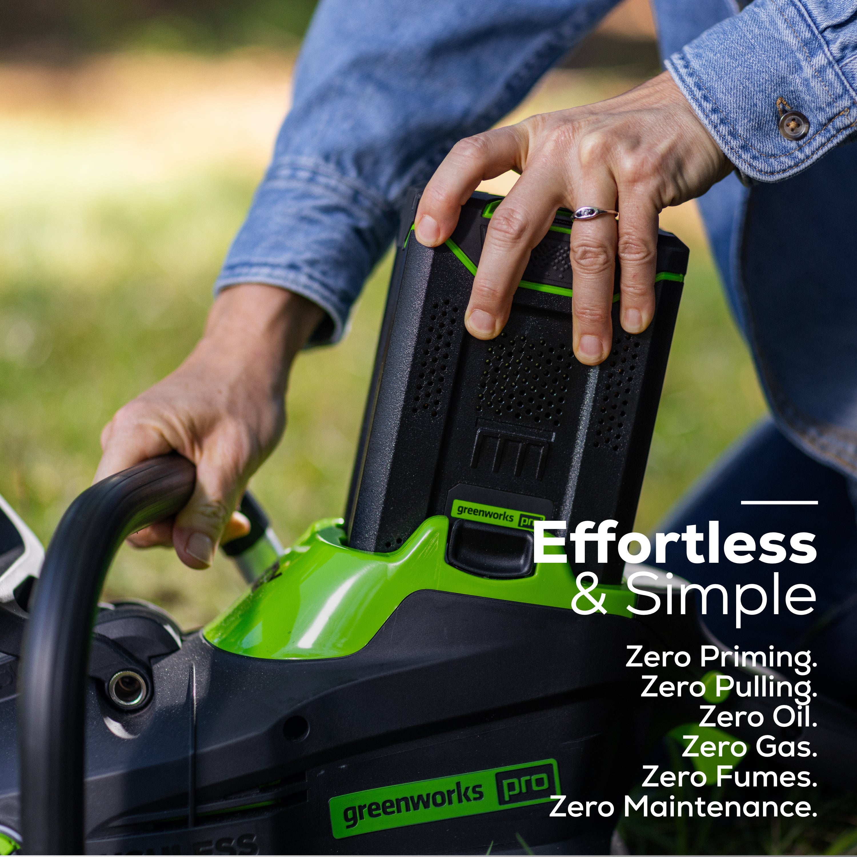 80V 16" 2.0 kW Cordless Battery Chainsaw (Tool Only) - Image 7