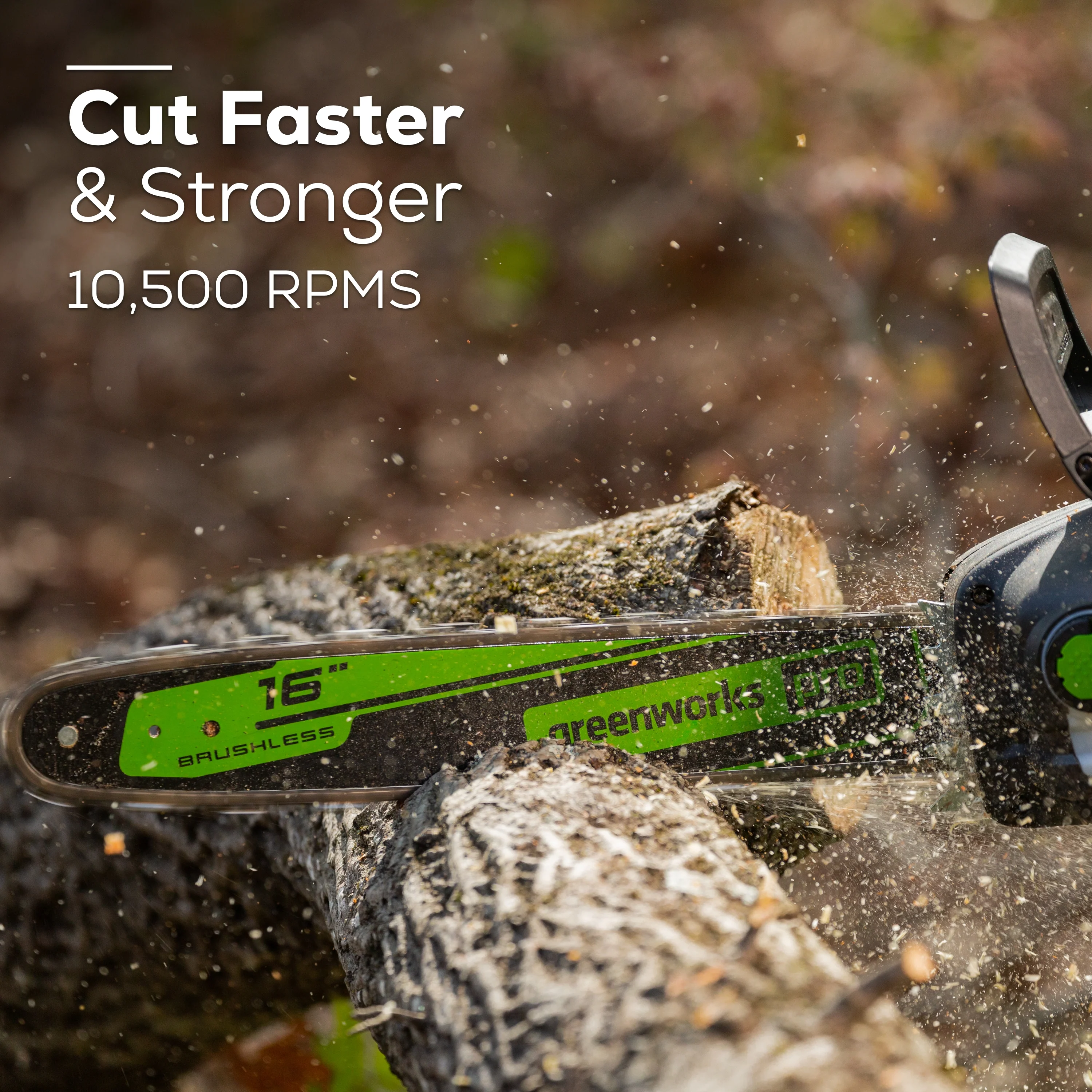80V 16" 2.0 kW Cordless Battery Chainsaw (Tool Only) - Image 9